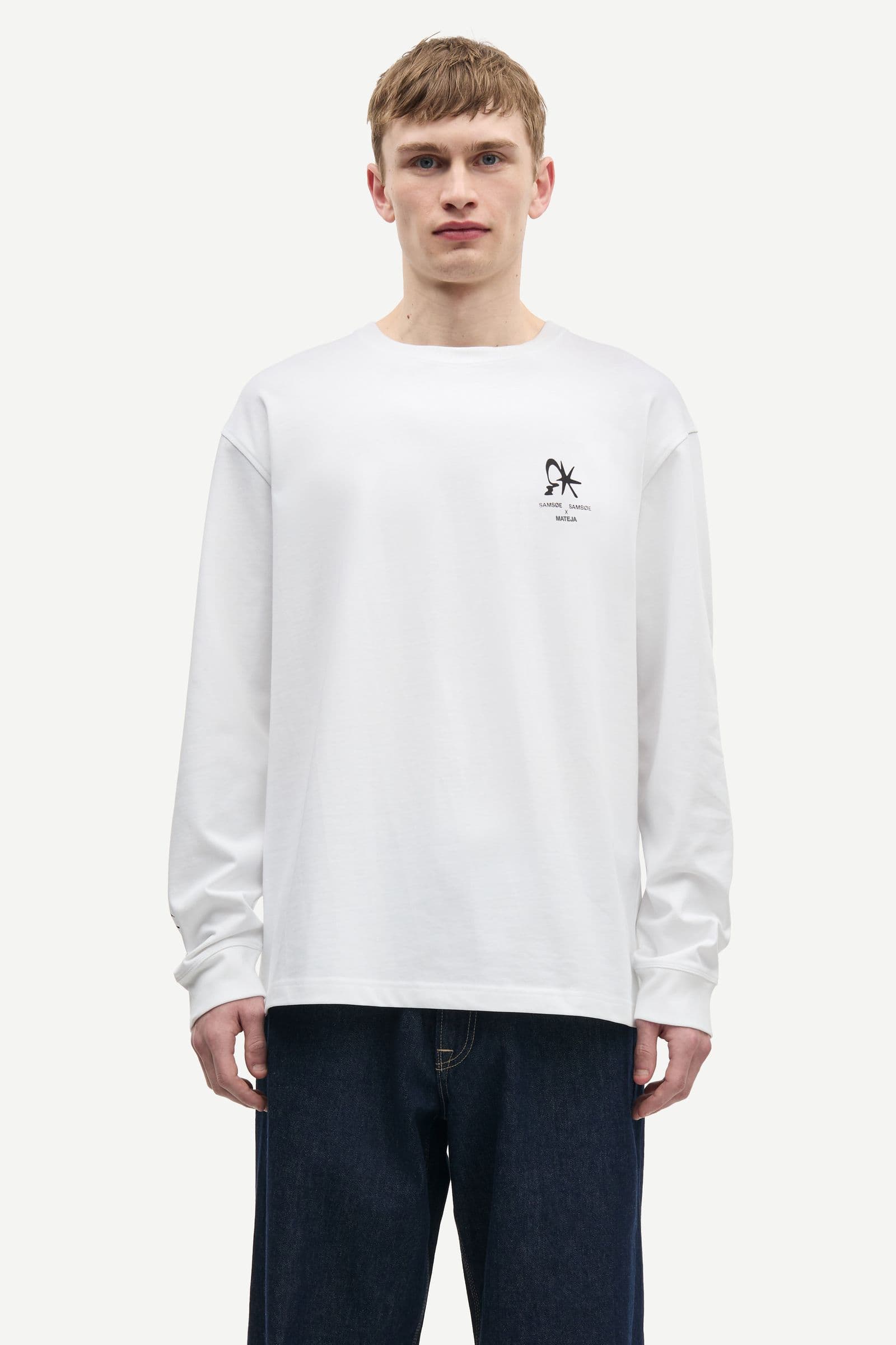 Saragnar t-shirt LS 11725 White sunset