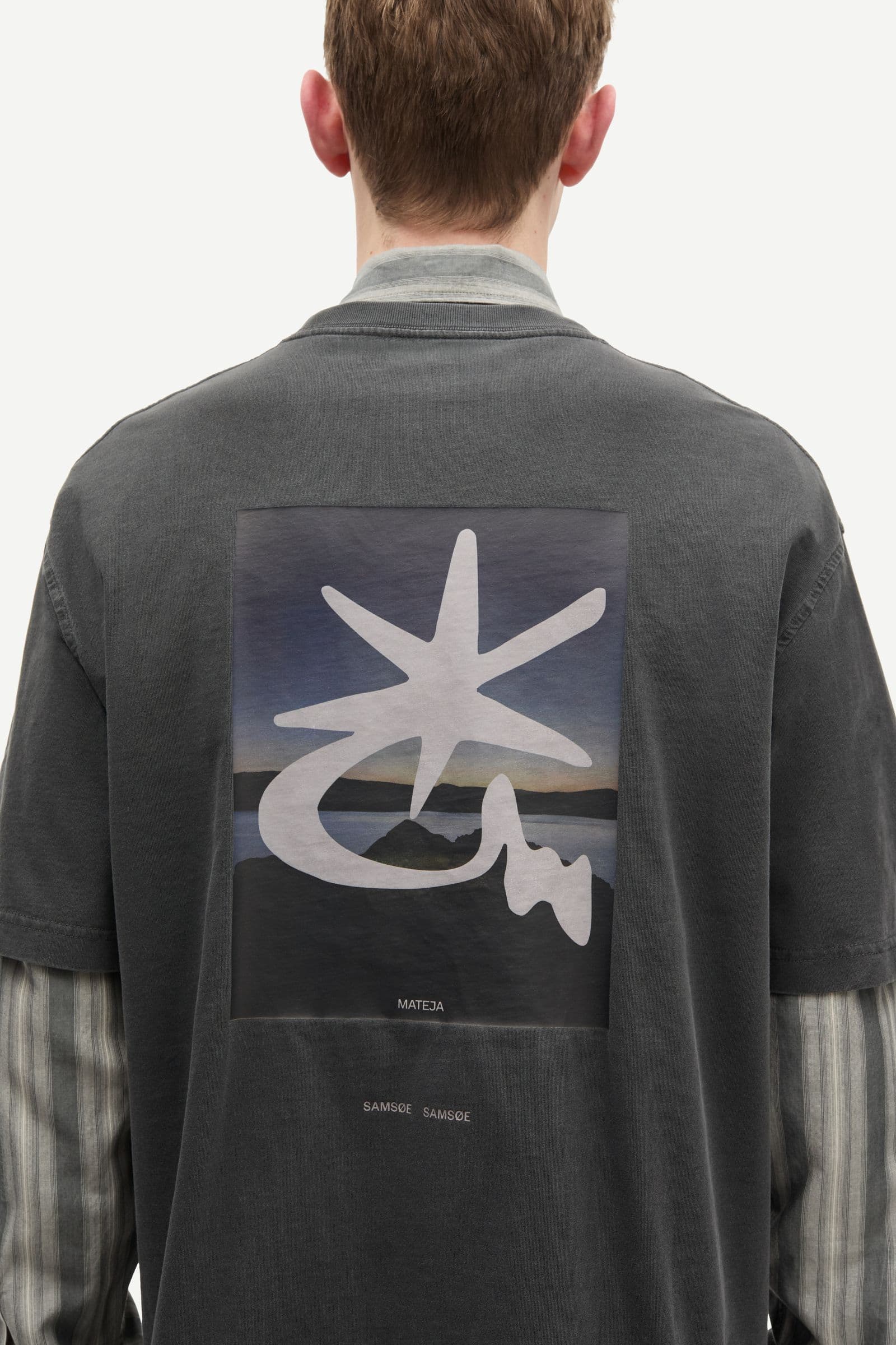 Saragnar t-shirt 15489 Black sunset