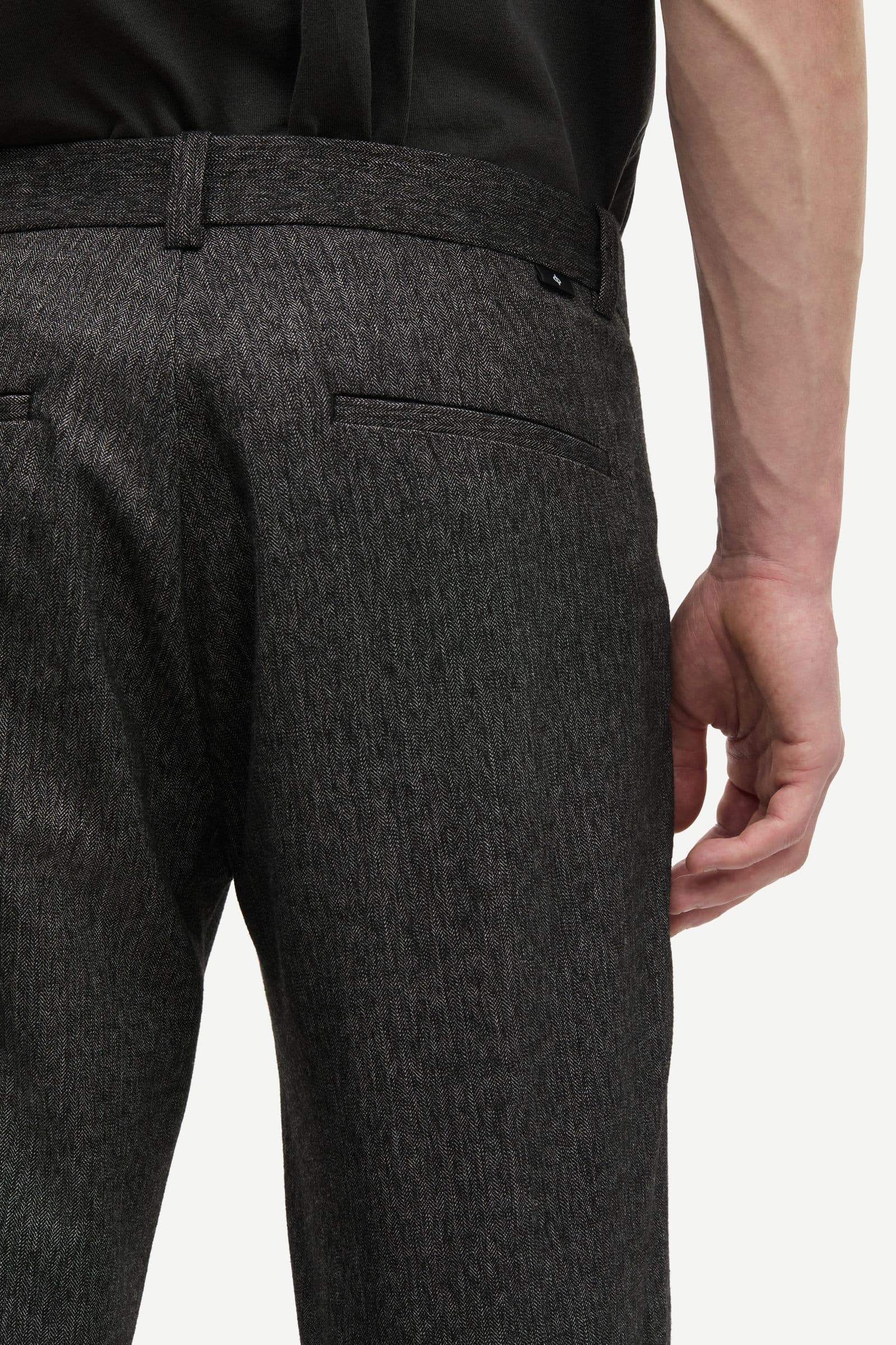 Satobias trousers 15887 Black Mel.