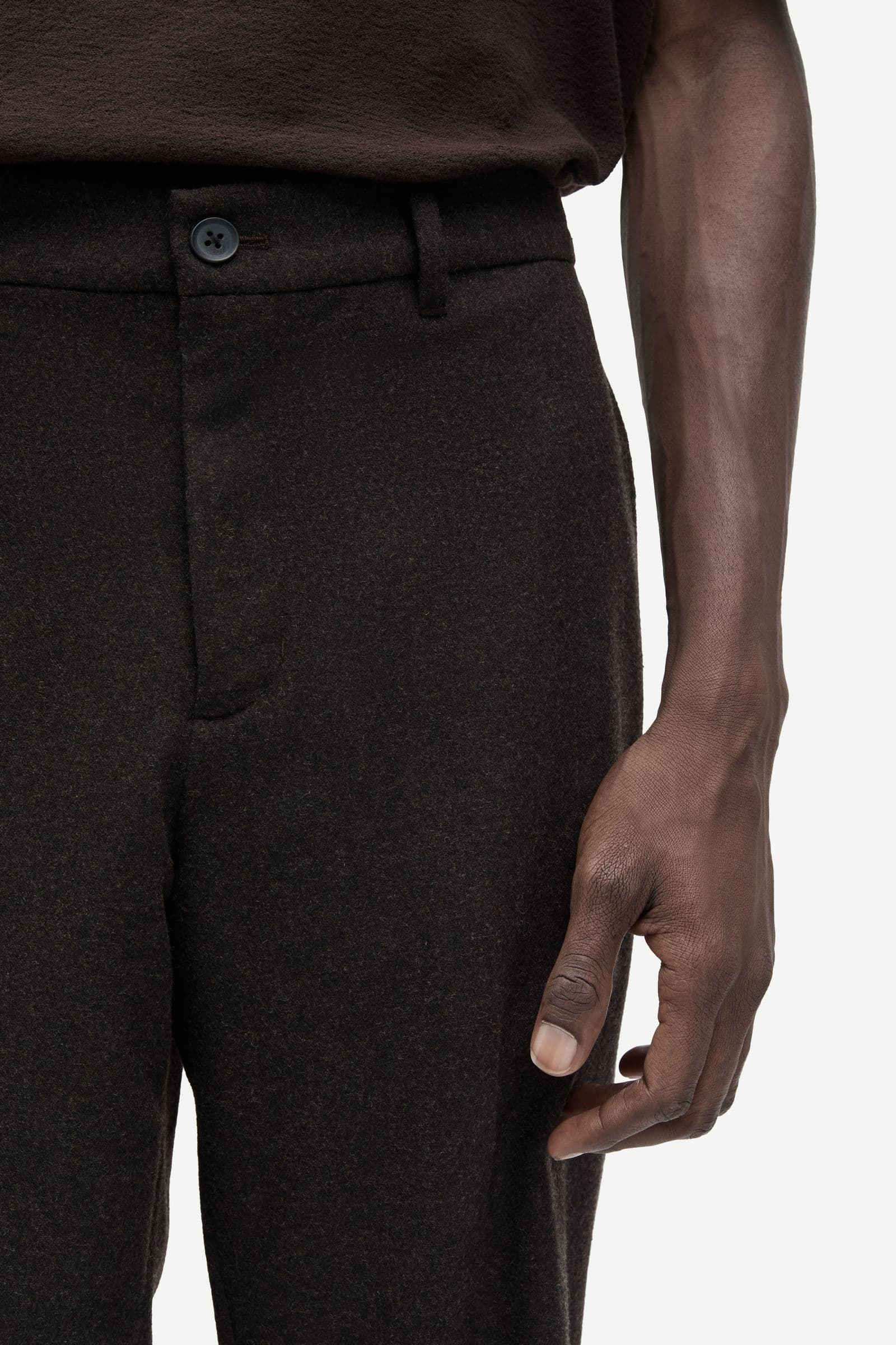 Sajohnny trousers 15860 Black Coffee Mel.