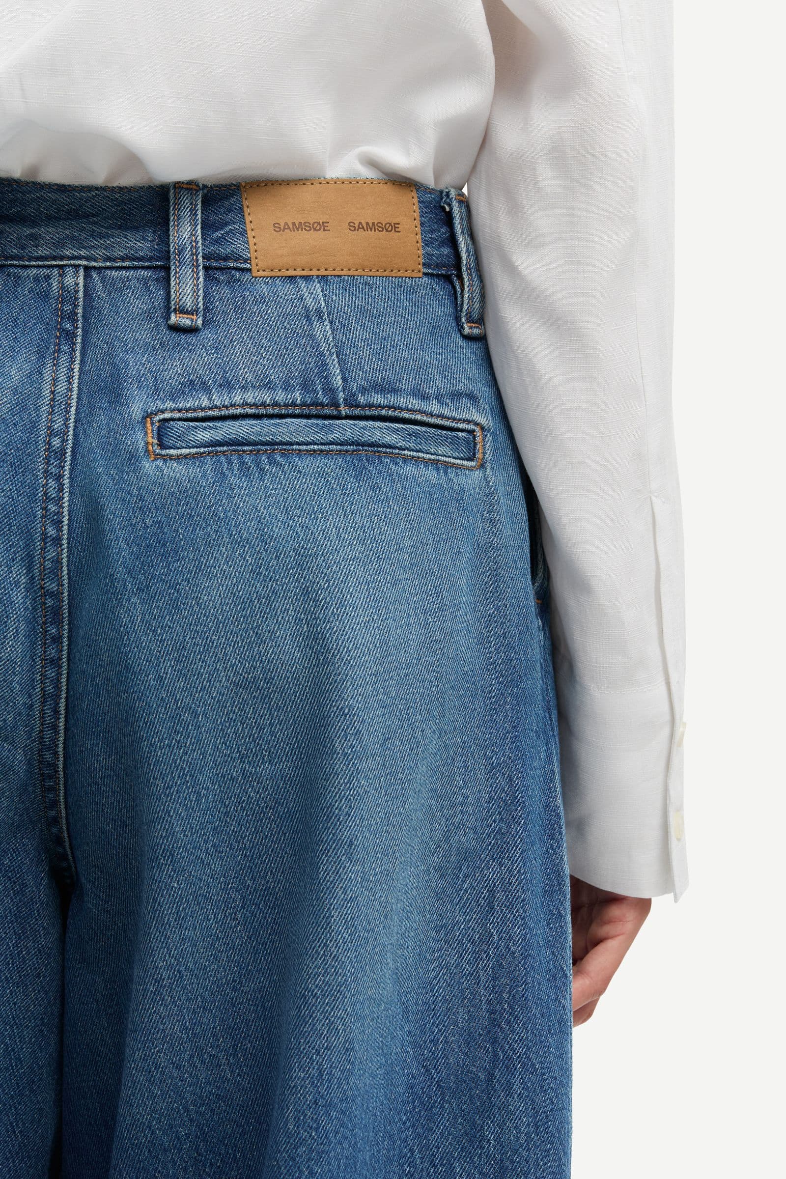 Saharper pleat jeans 15893 Fluid denim