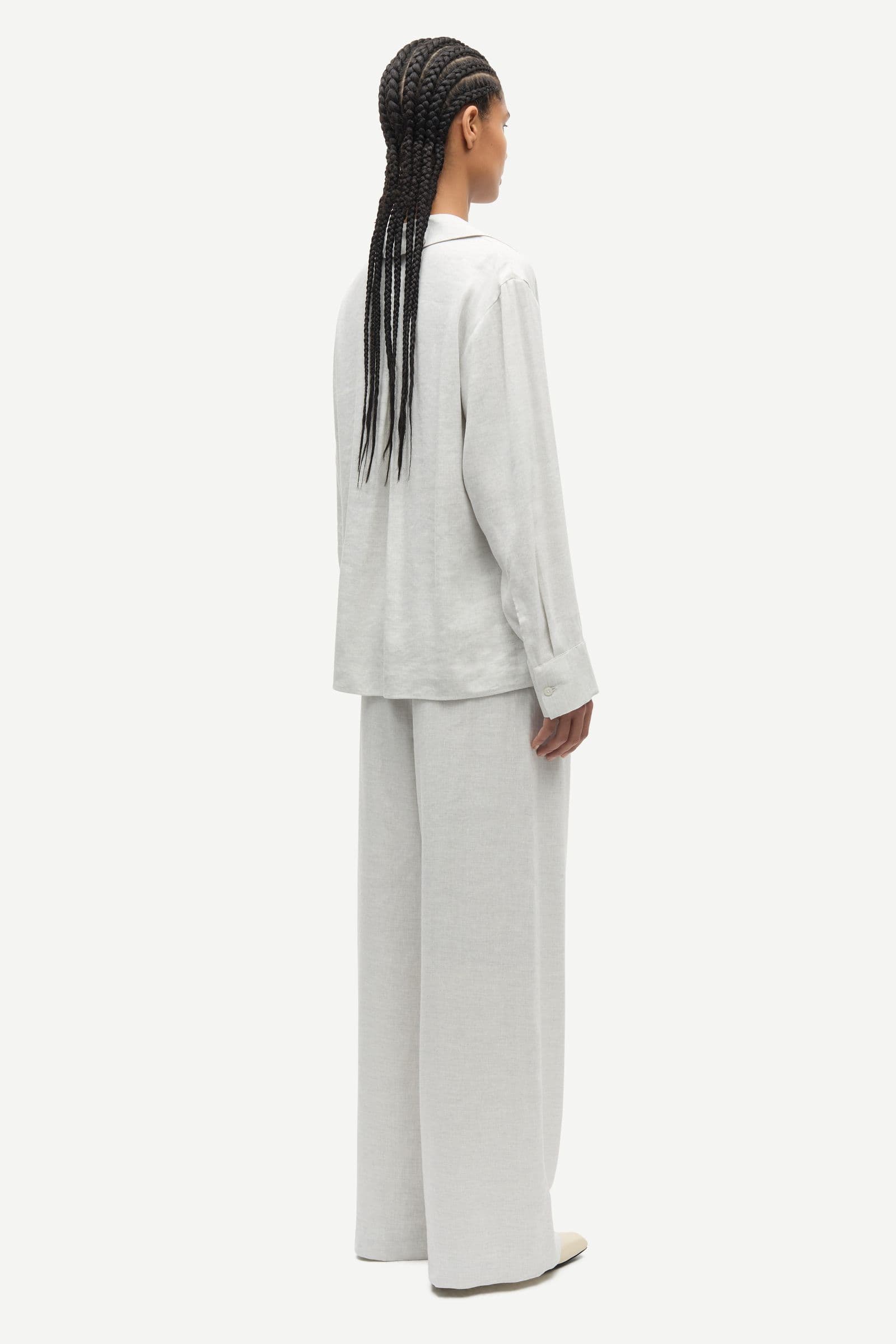 Saiben shirt 15931 Light Grey Mel.