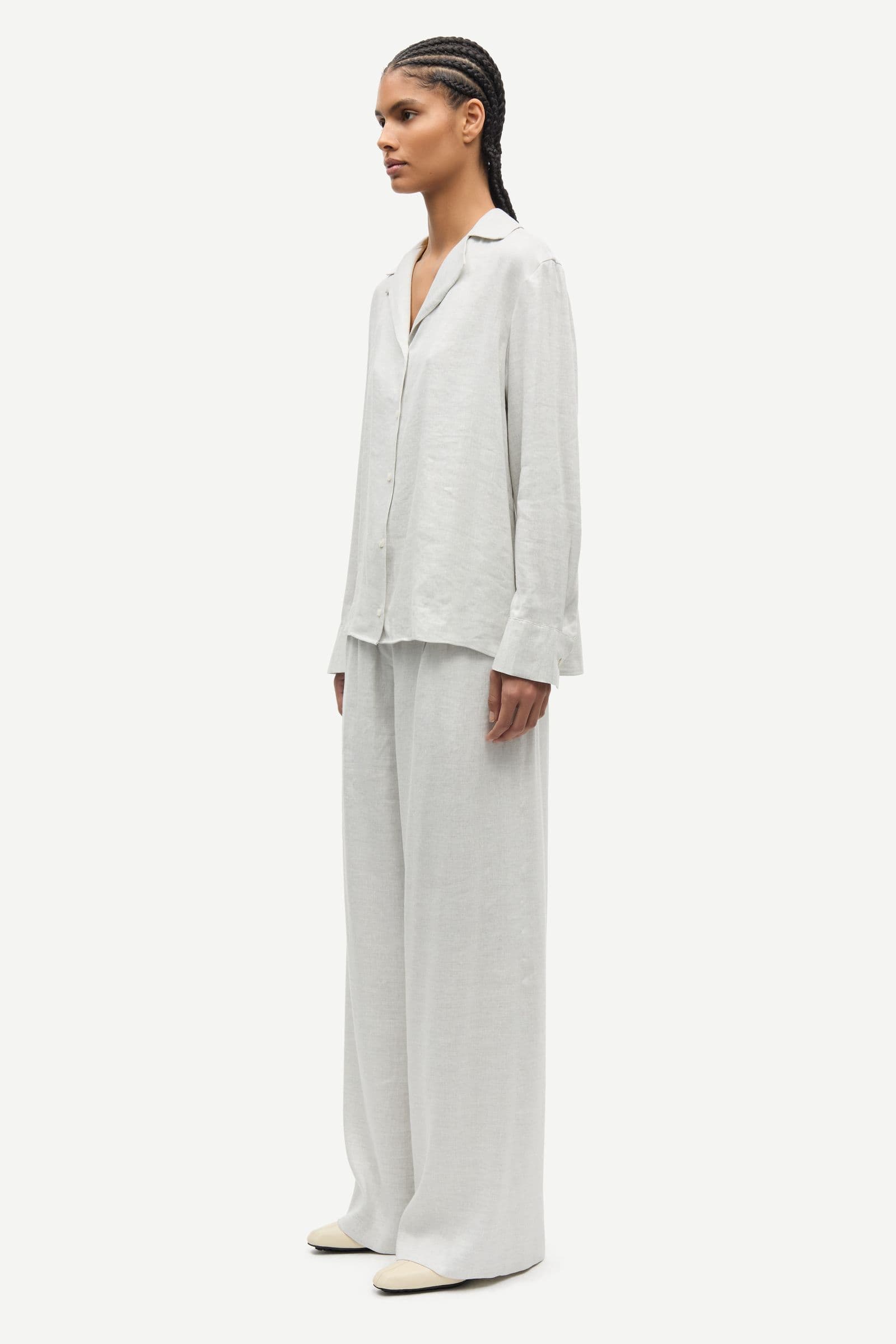 Saiben shirt 15931 Light Grey Mel.