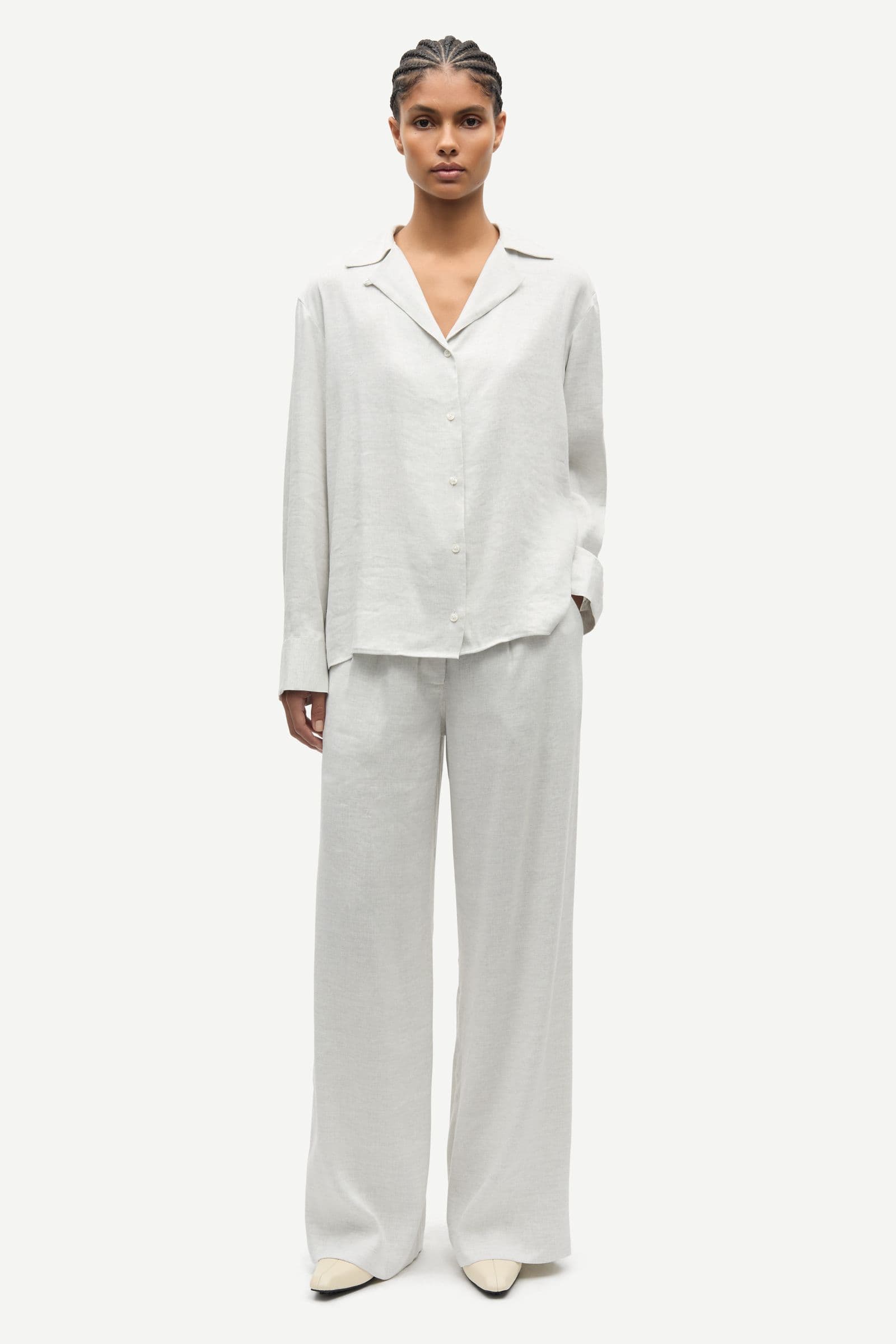 Saiben shirt 15931 Light Grey Mel.