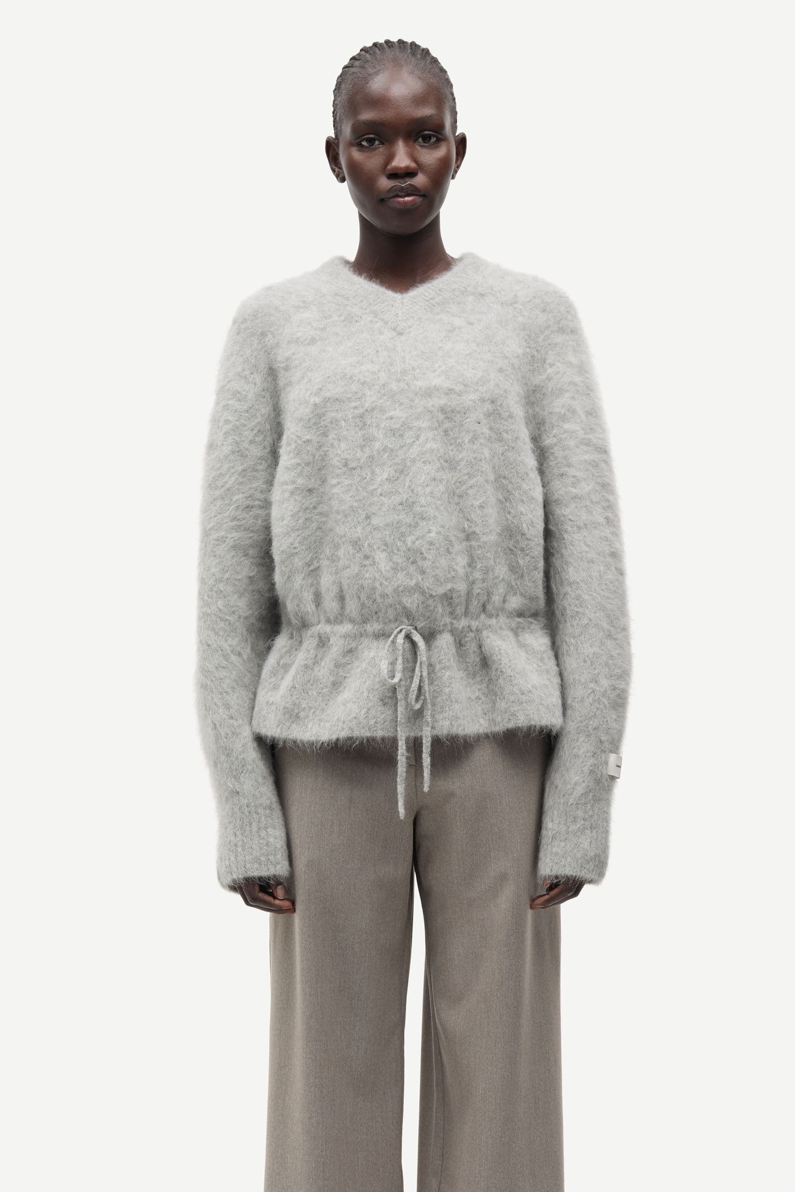 Saheaven trousers 15496 Lead Gray Mel.
