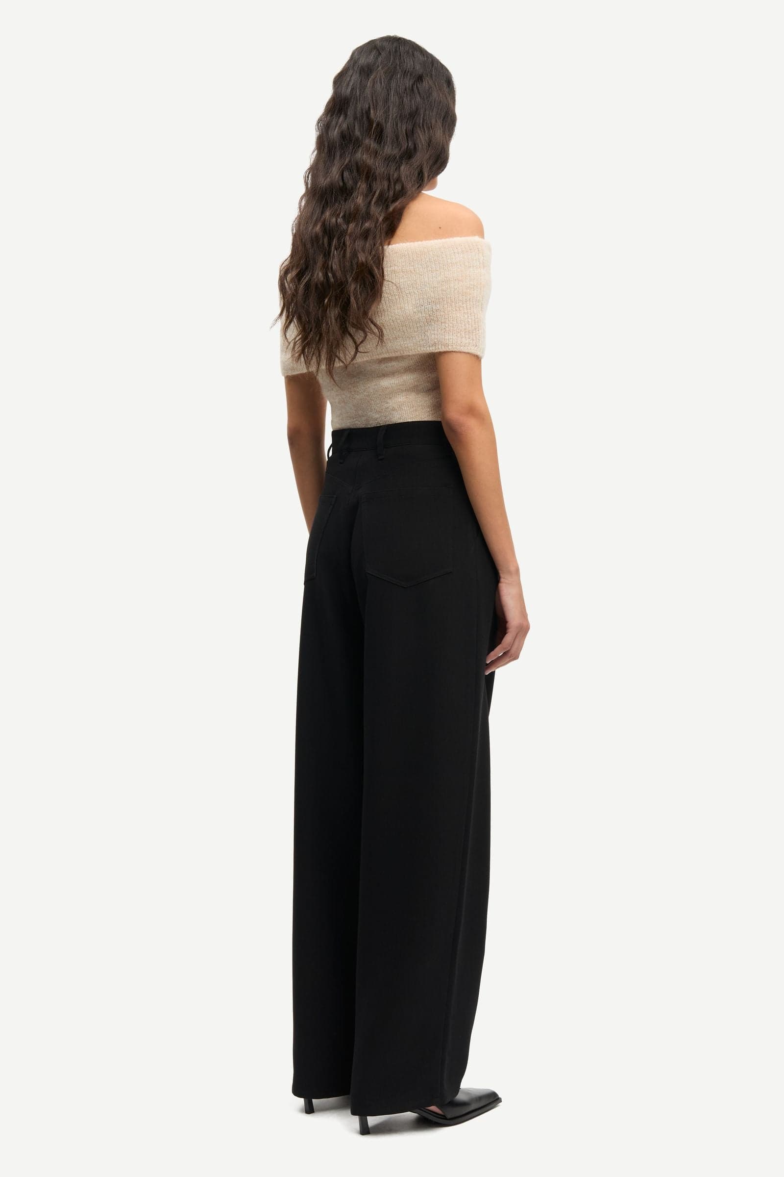 Saharper pleat trousers 15790 Black