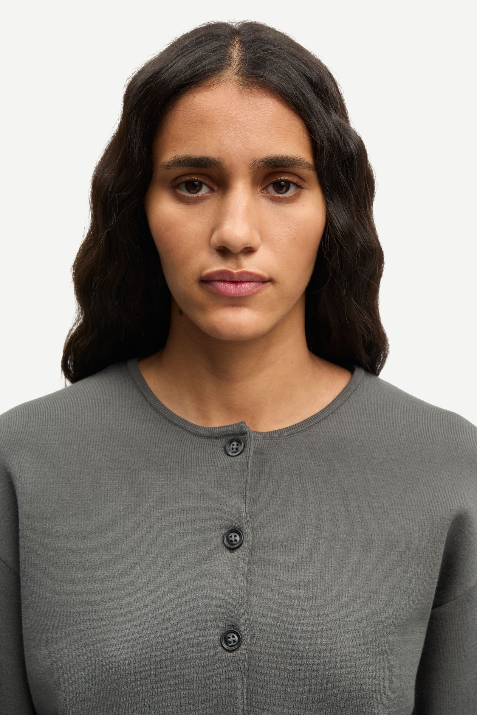 Saanne cardigan 15825 Gunmetal