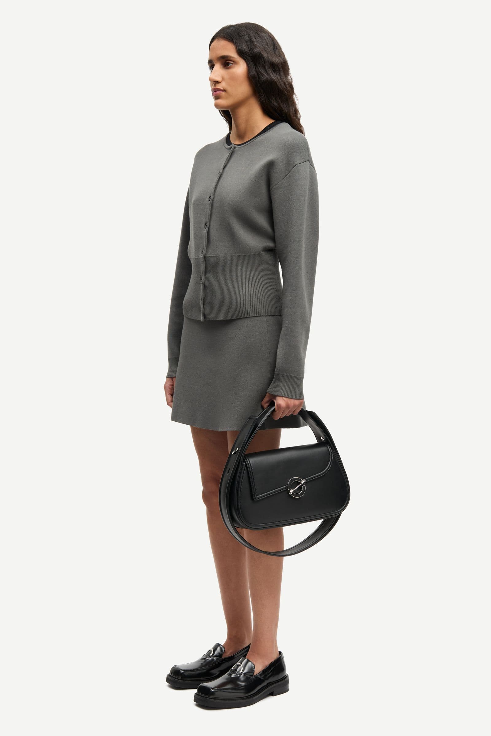 Saanne cardigan 15825 Gunmetal