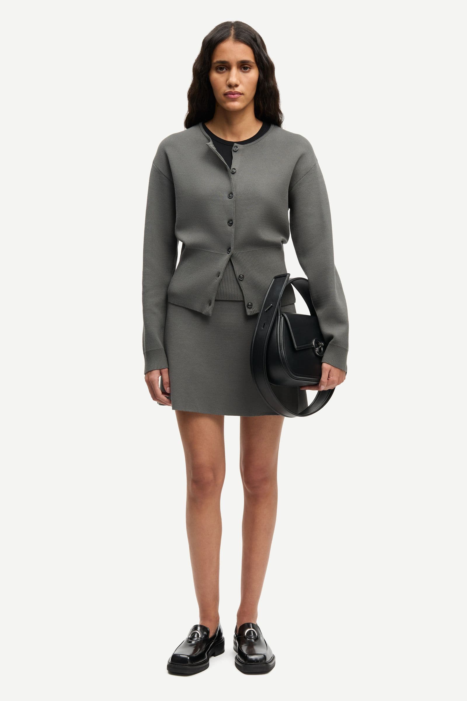 Saanne cardigan 15825 Gunmetal