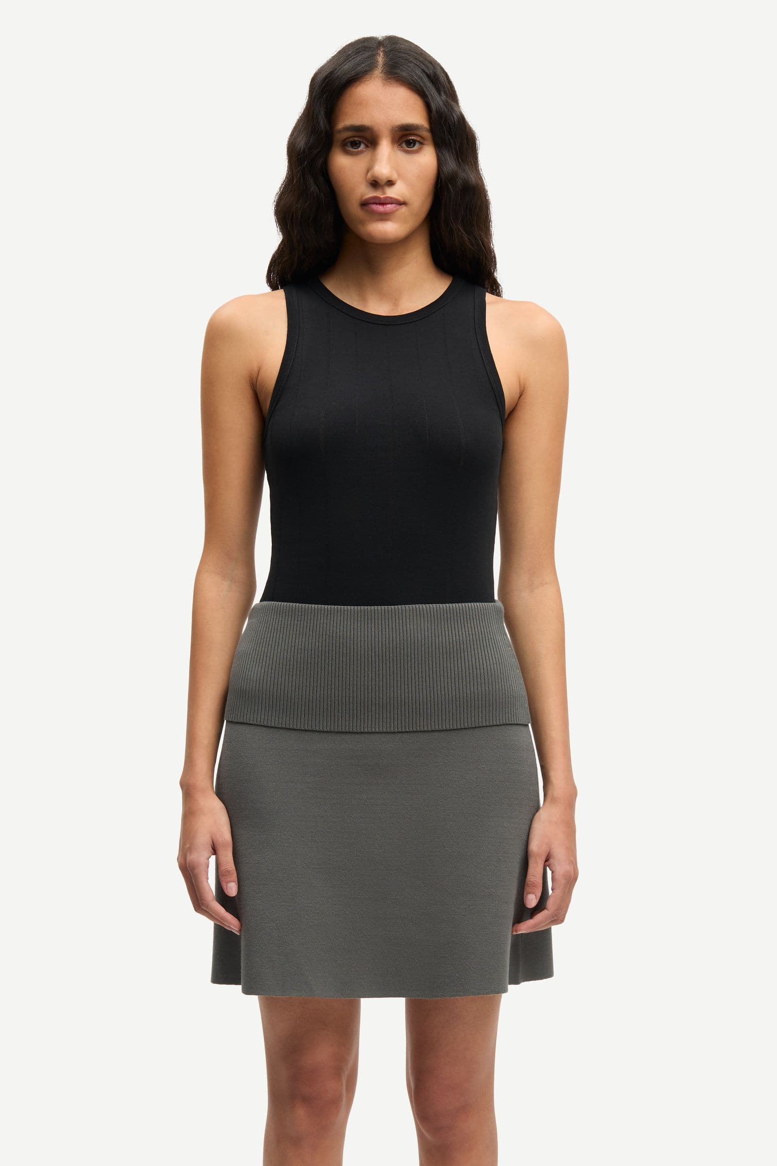 Saanne skirt 15825 Gunmetal