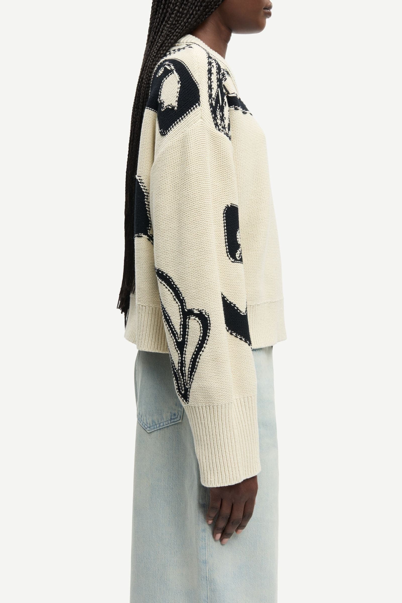 Salila Sweater 12923 Cream Ashbloom