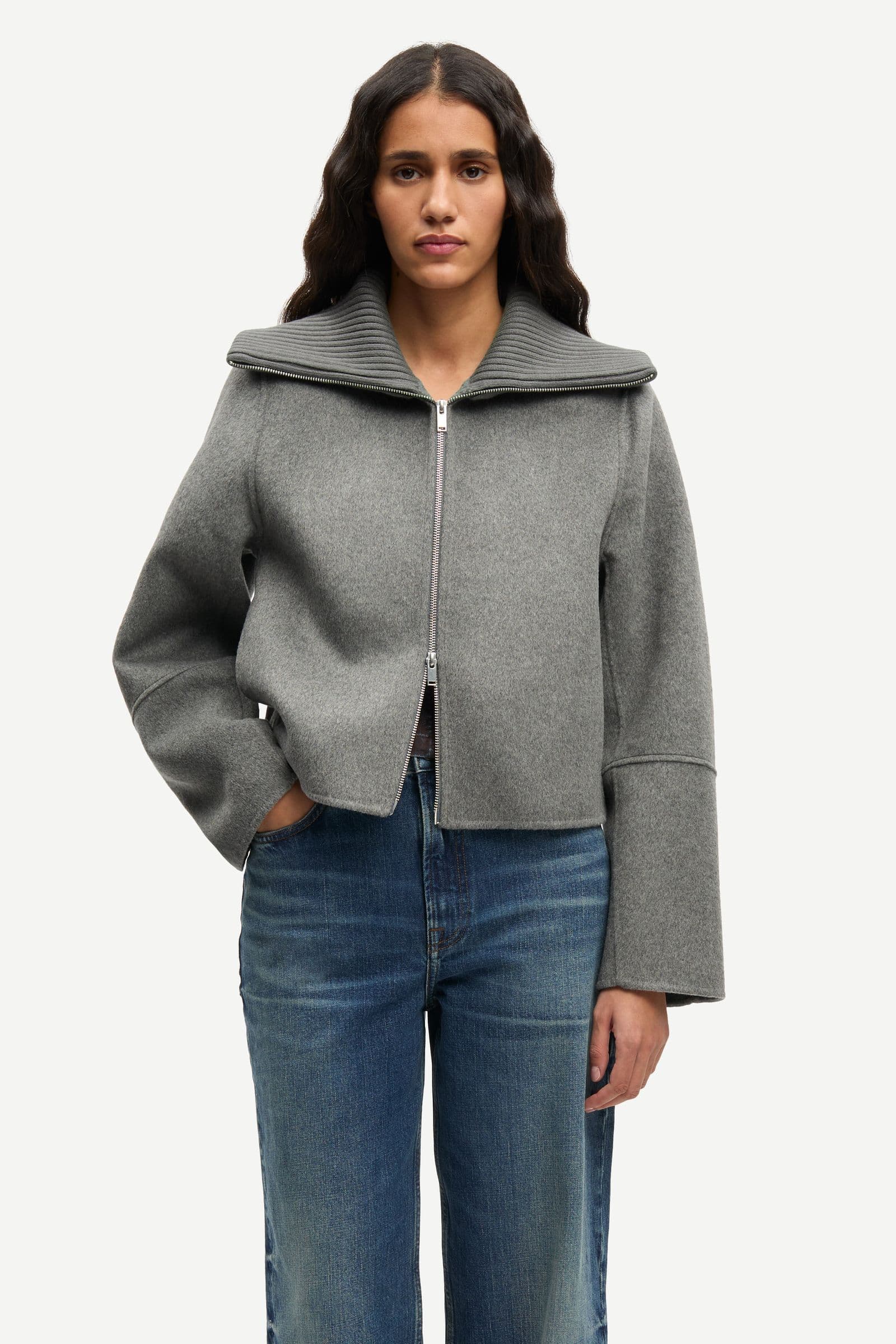 Sacleo jacket 15772 Gun Metal Mel.