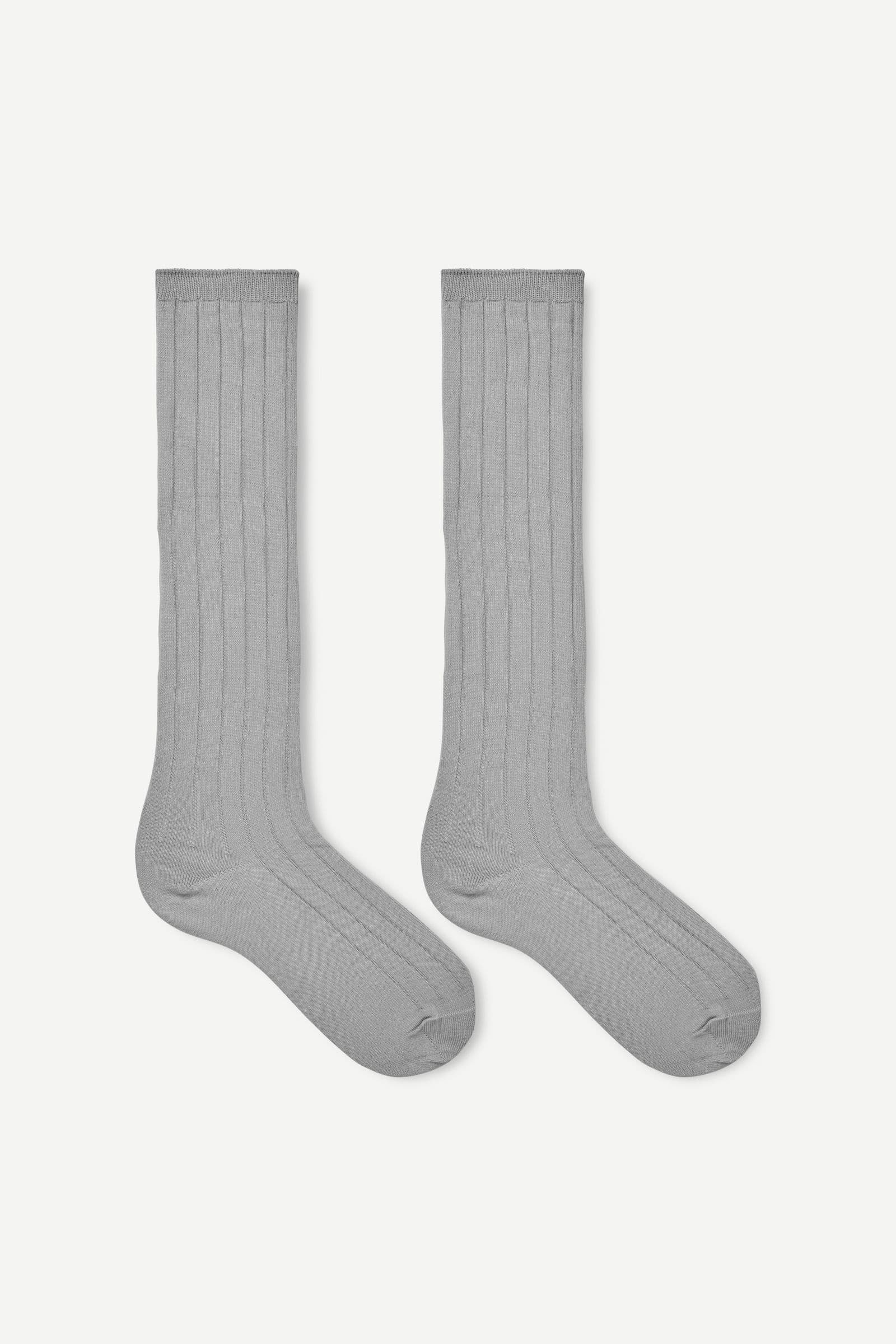 Saboba knee socks 15890 Grey mel.
