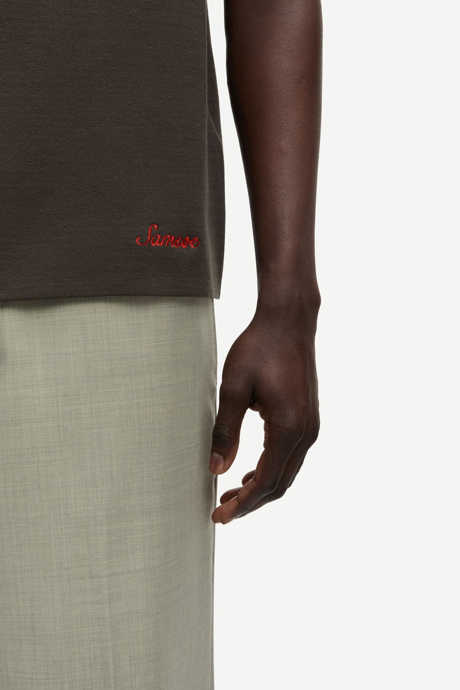 Sarico zip shirt ss 15825 Black Olive