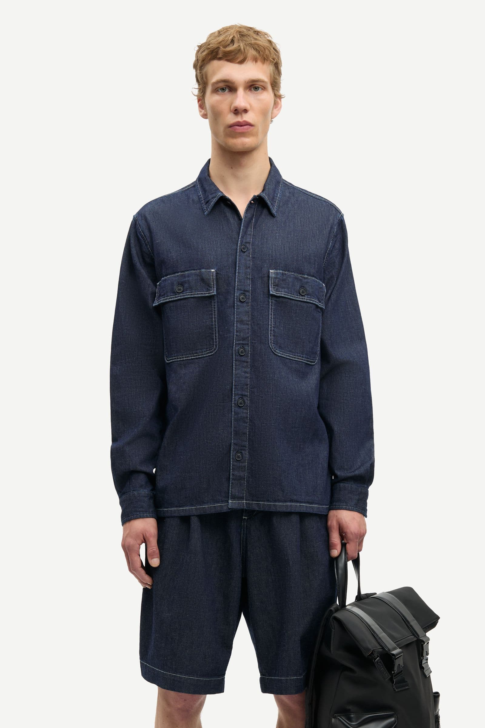 Sadamon GV overshirt 15962 Dark Indigo
