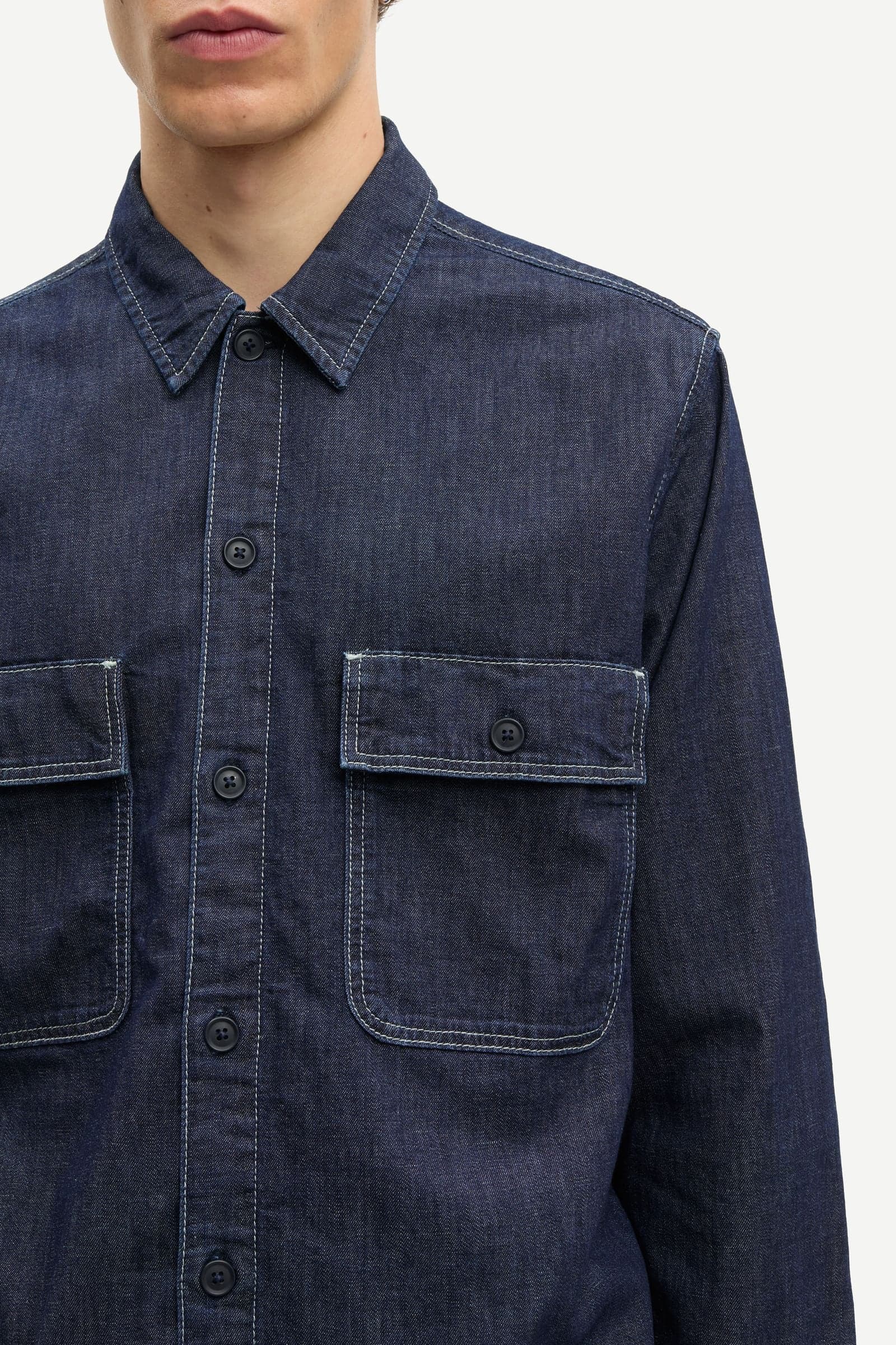Sadamon GV overshirt 15962 Dark Indigo