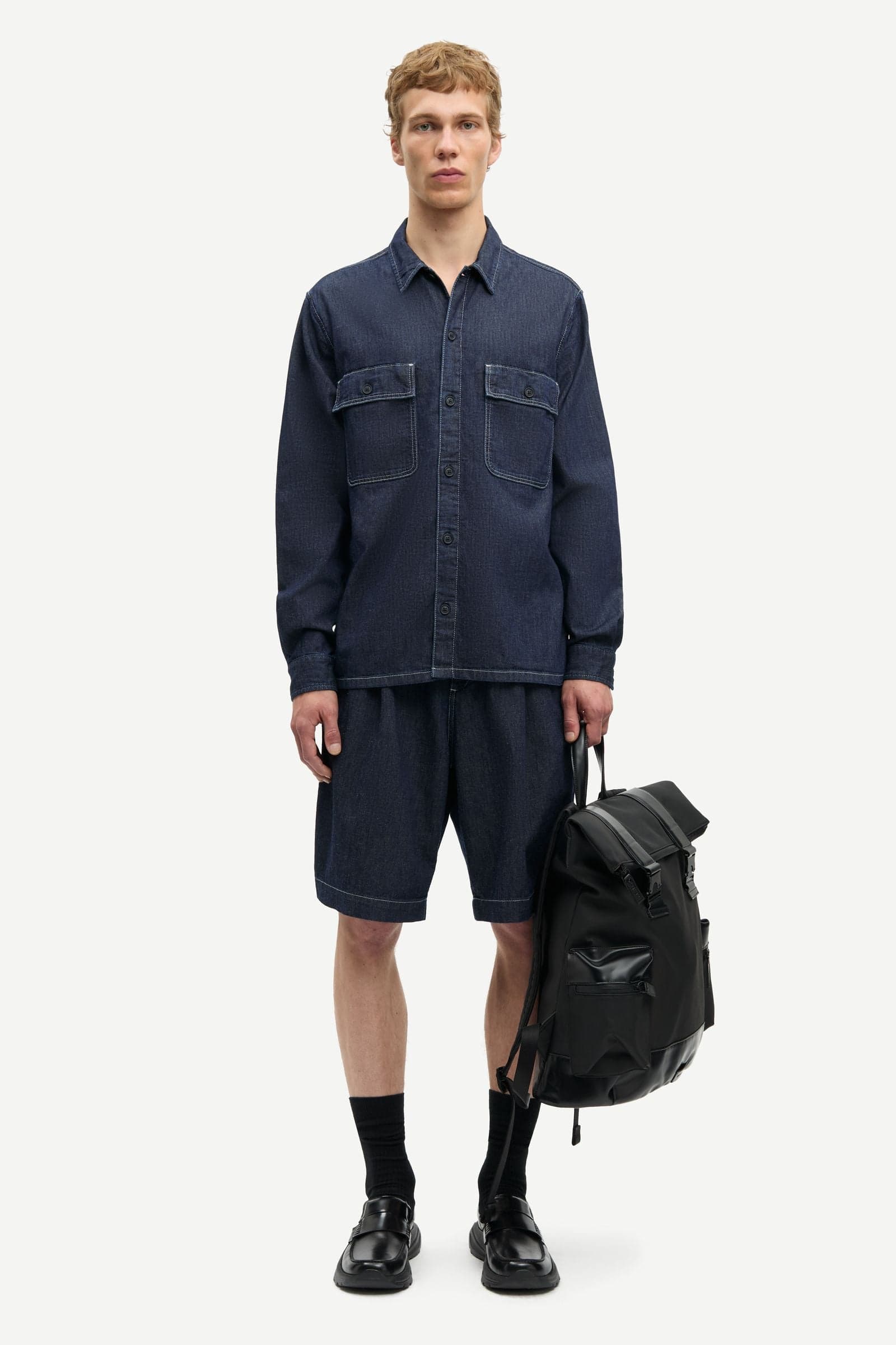 Sadamon GV overshirt 15962 Dark Indigo