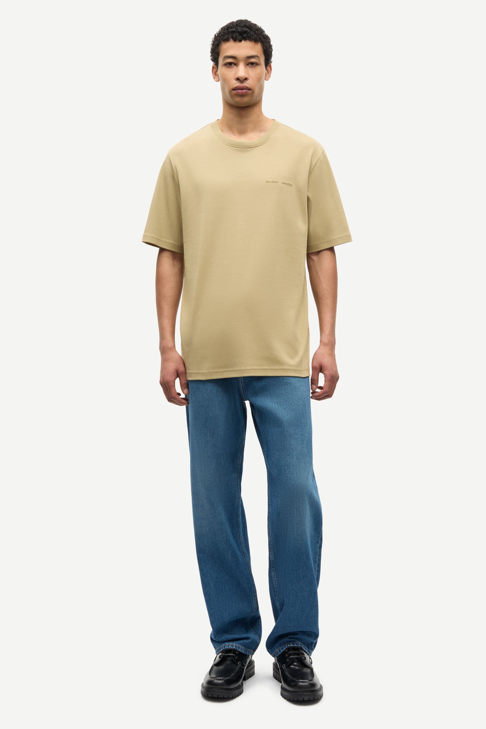 Sajesper t-shirt 15318 Olive Gray