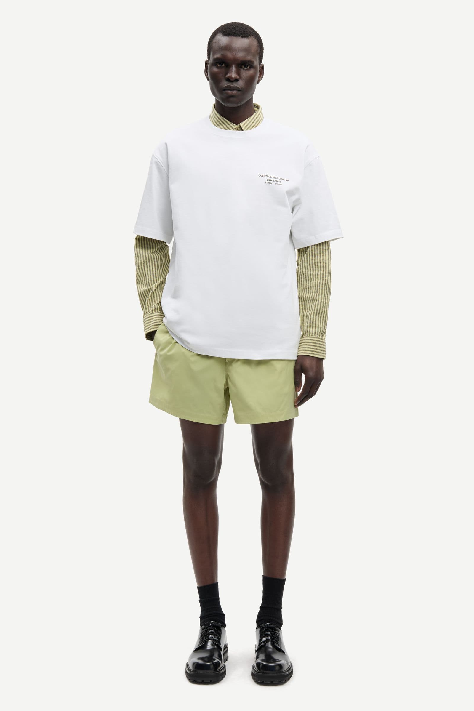 Sacohen t-shirt 11725 Green Stamp