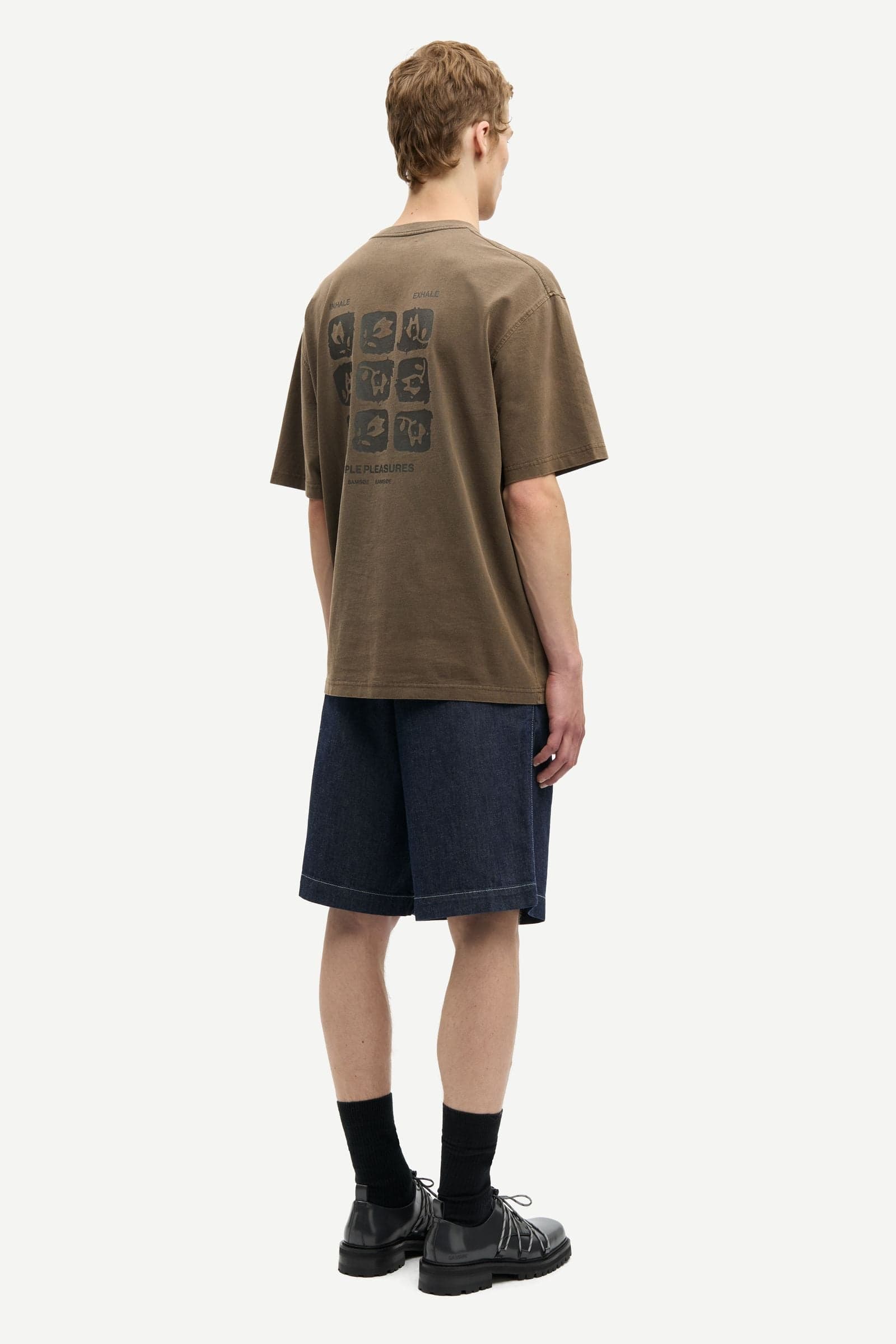 Sacohen t-shirt 15489 Brown Stamp