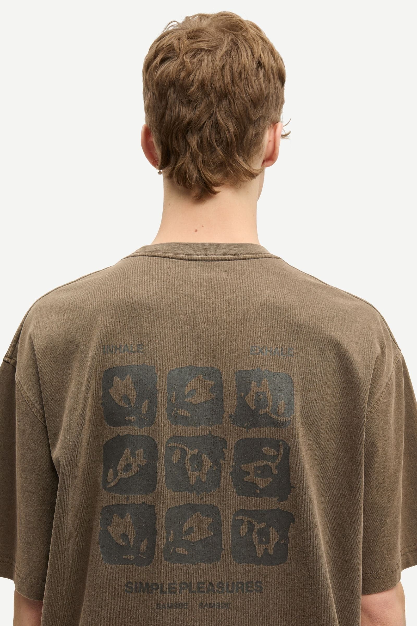 Sacohen t-shirt 15489 Brown Stamp