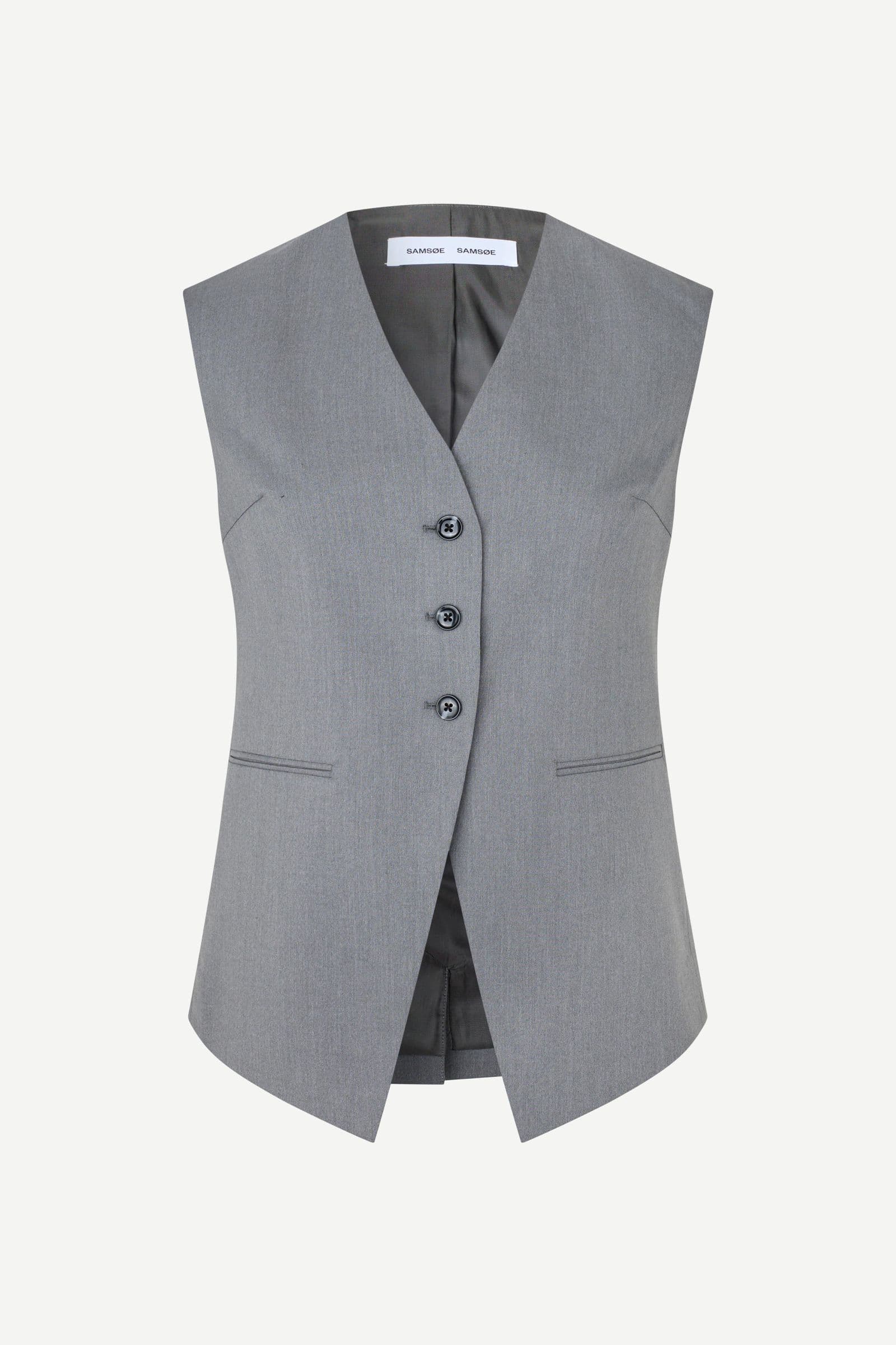 Satova vest 15145 Gun Metal Mel.