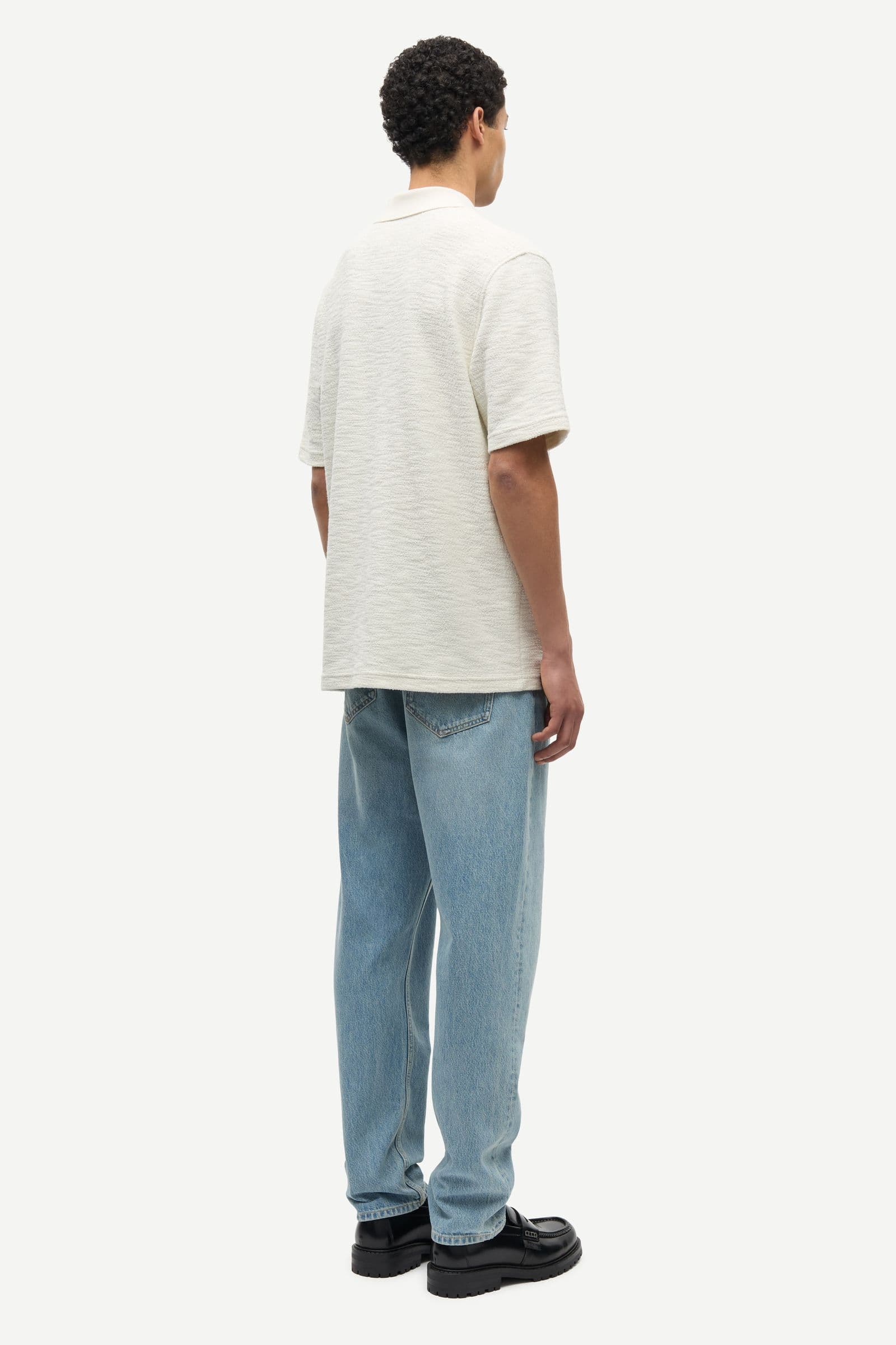 Samac v-neck polo 15974 Clear Cream