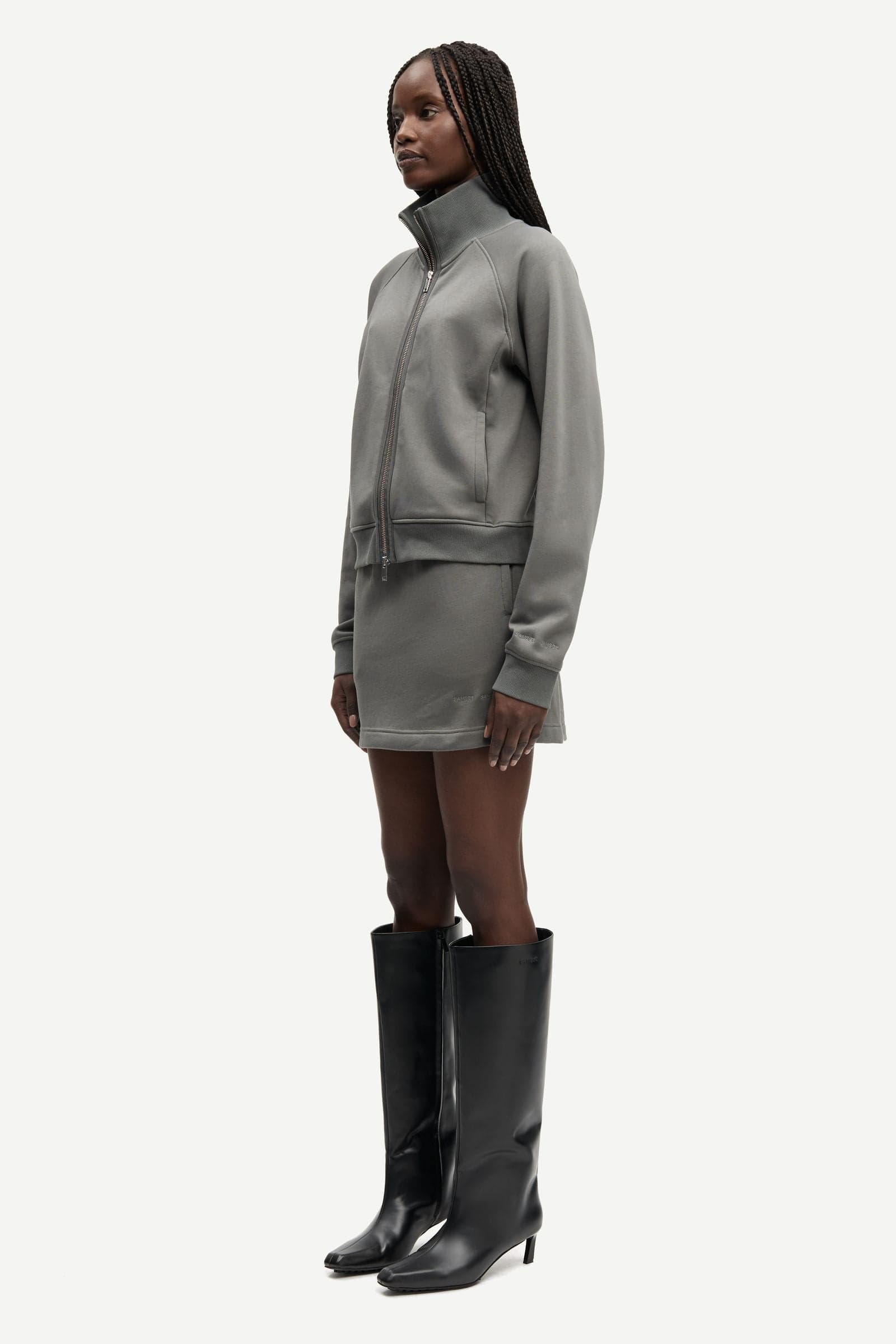 Sakira zip sweat 15905 Gunmetal