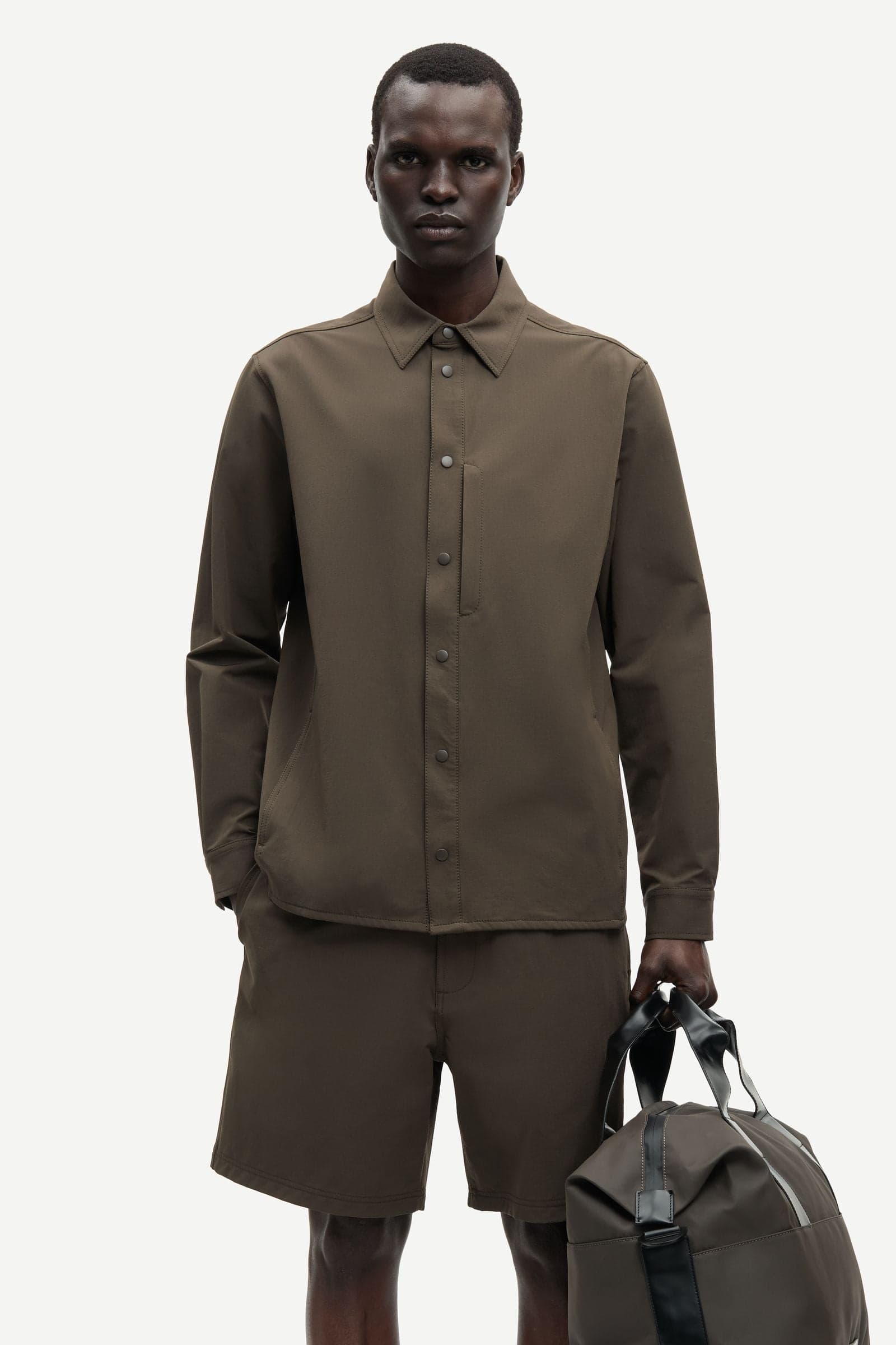 Sadamon X overshirt 15913 Black Olive