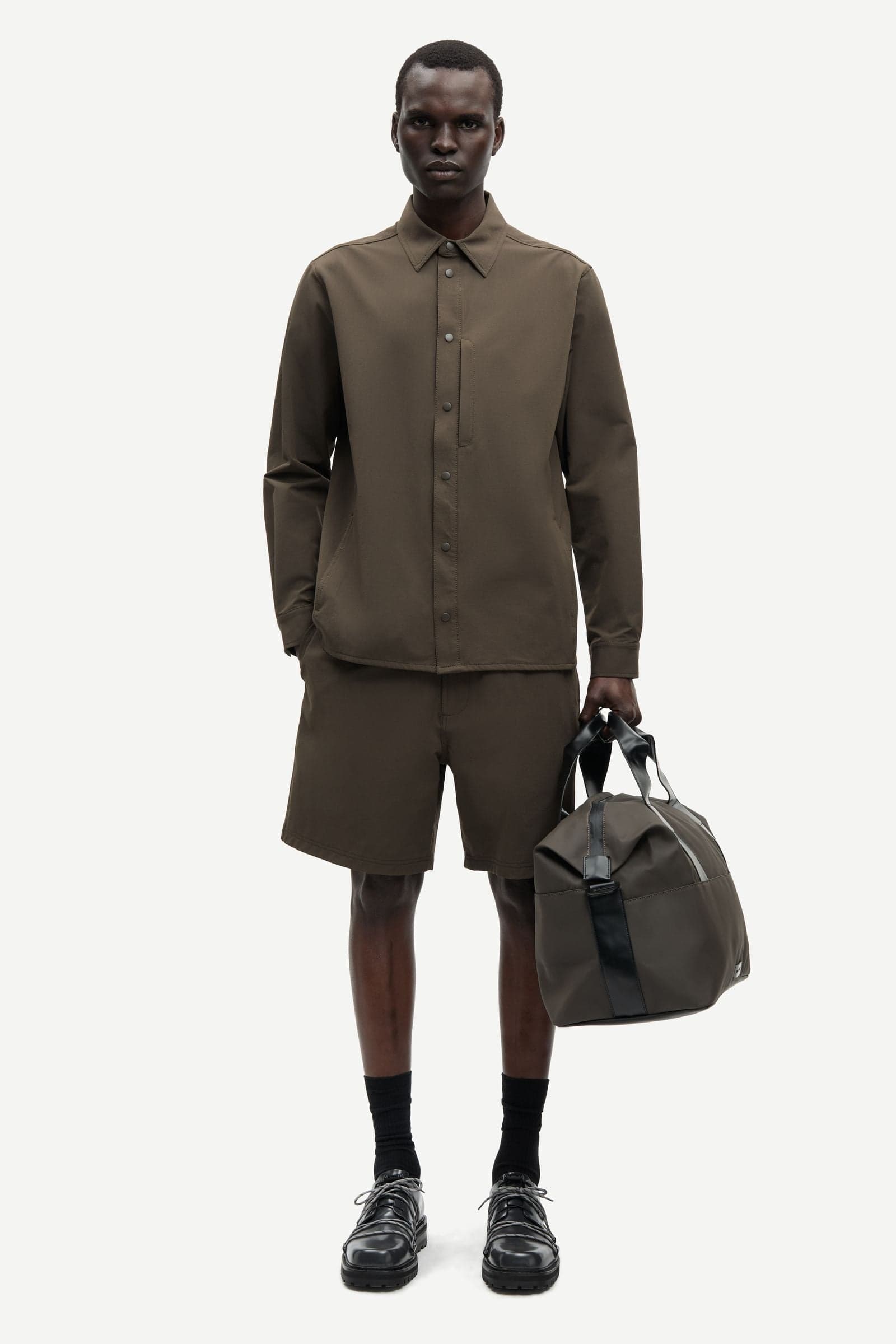 Sadamon X overshirt 15913 Black Olive