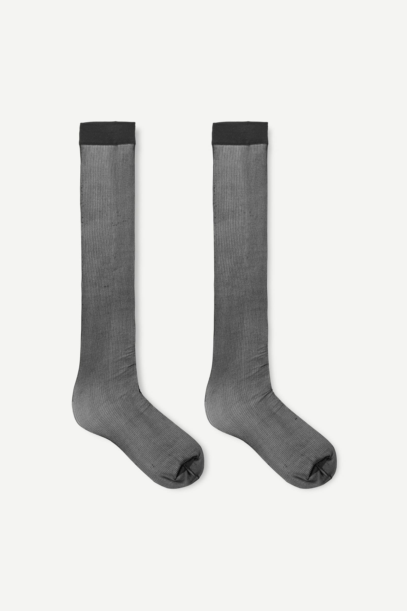 Safille knee socks 15987 Black