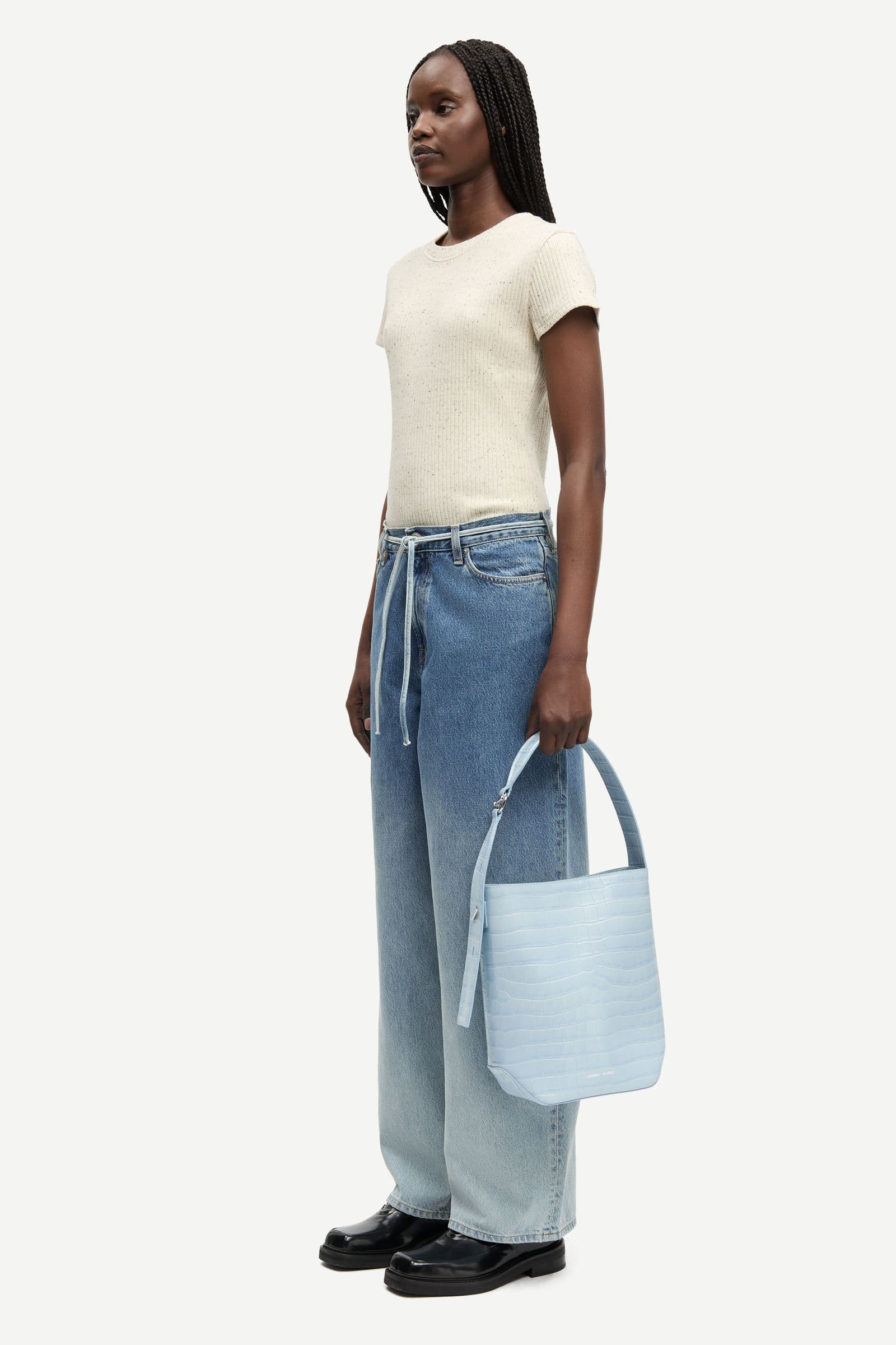 Sanell t-shirt 15903 Egret mel.