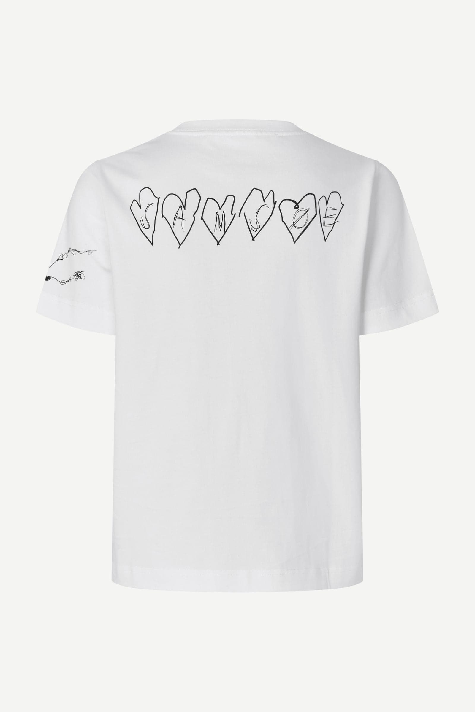 Sacamino ss t-shirt 11725 White Scribbles