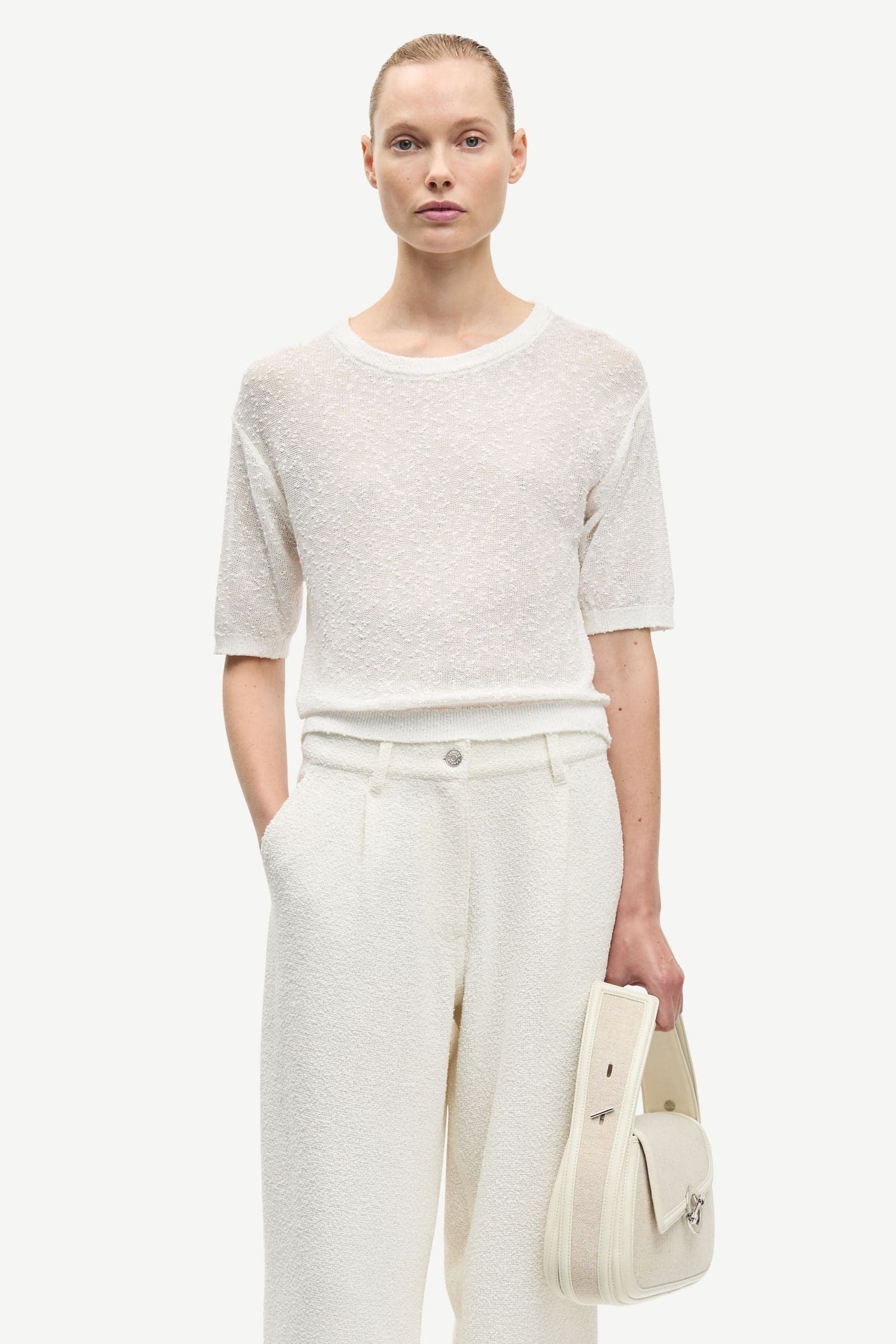 Sasimone t-shirt 16058 Egret