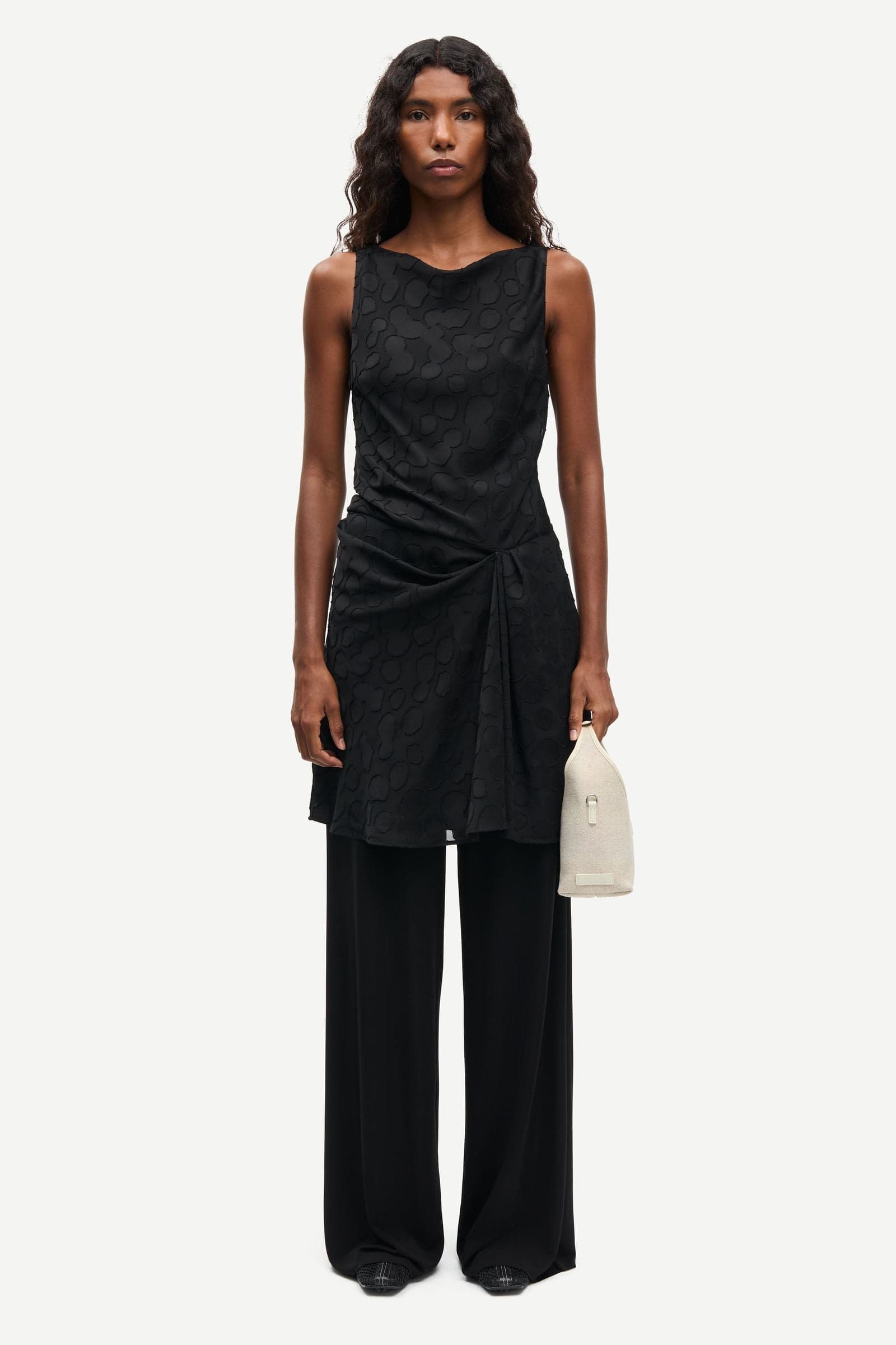 Satina short dress 16061 Black