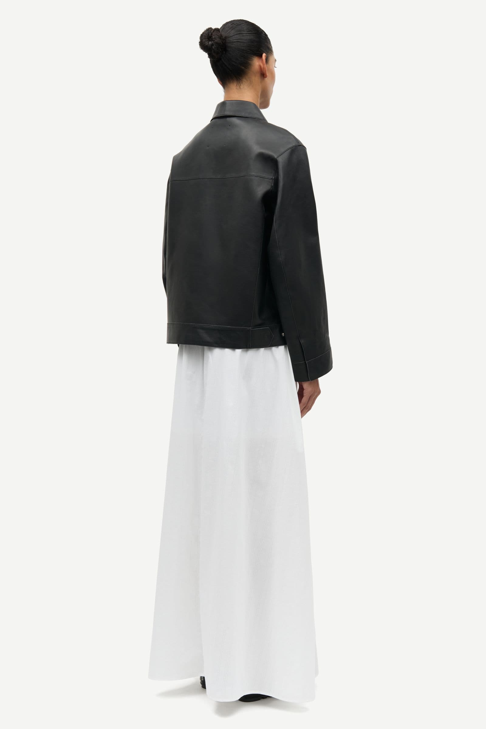 Satina maxi skirt 15904 White