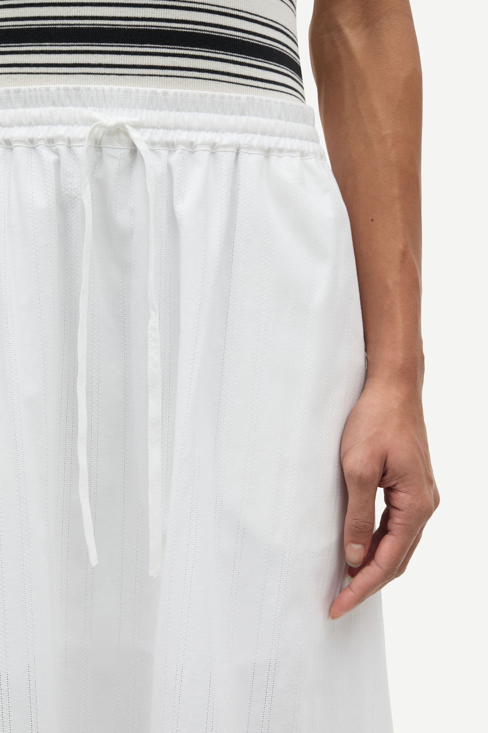 Satina maxi skirt 15904 White
