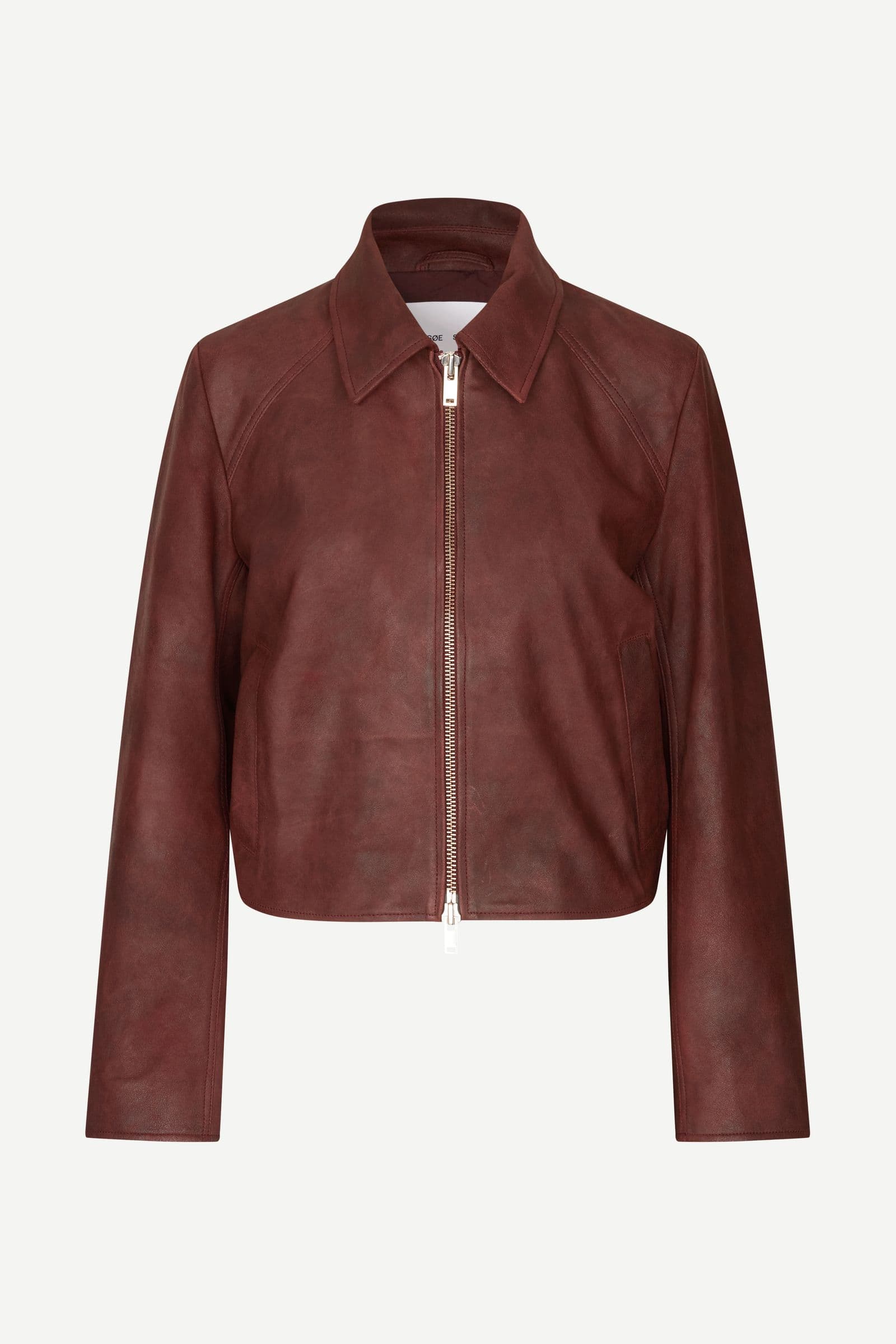 Sashiva leather jacket 16053 Fudge