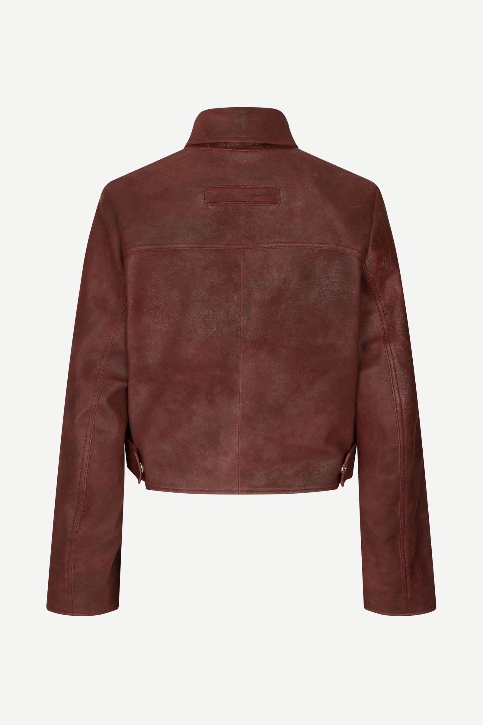 Sashiva leather jacket 16053 Fudge