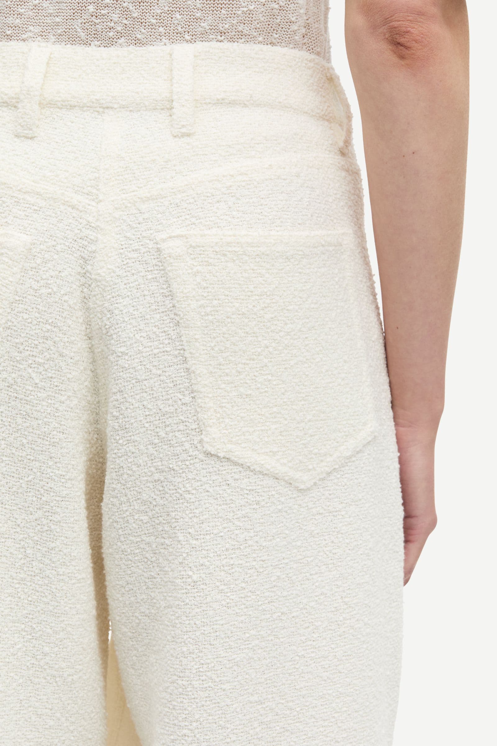 Saharper pleat trousers 16056 Egret