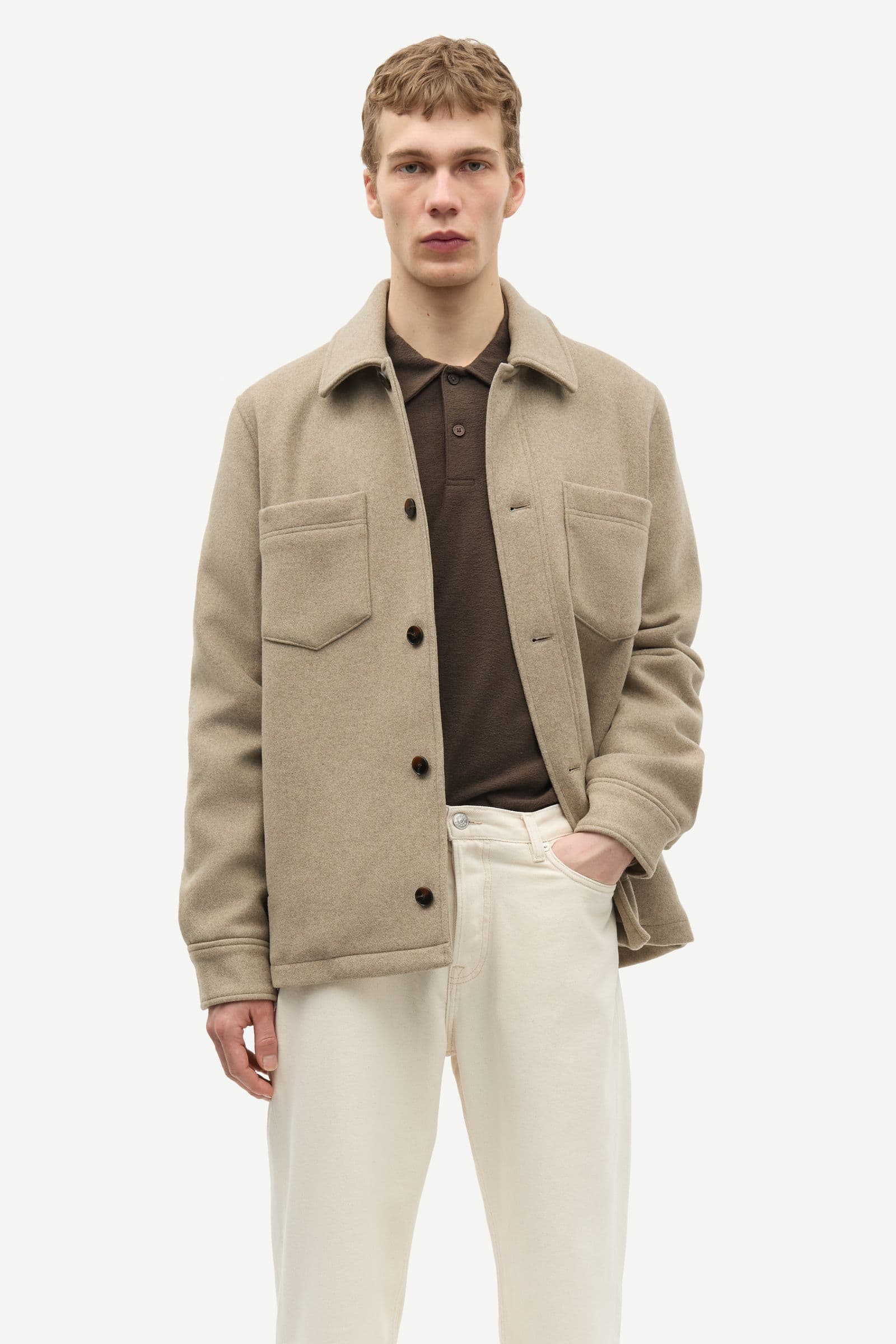 Sapally Z shirt jacket 14163 Aluminium