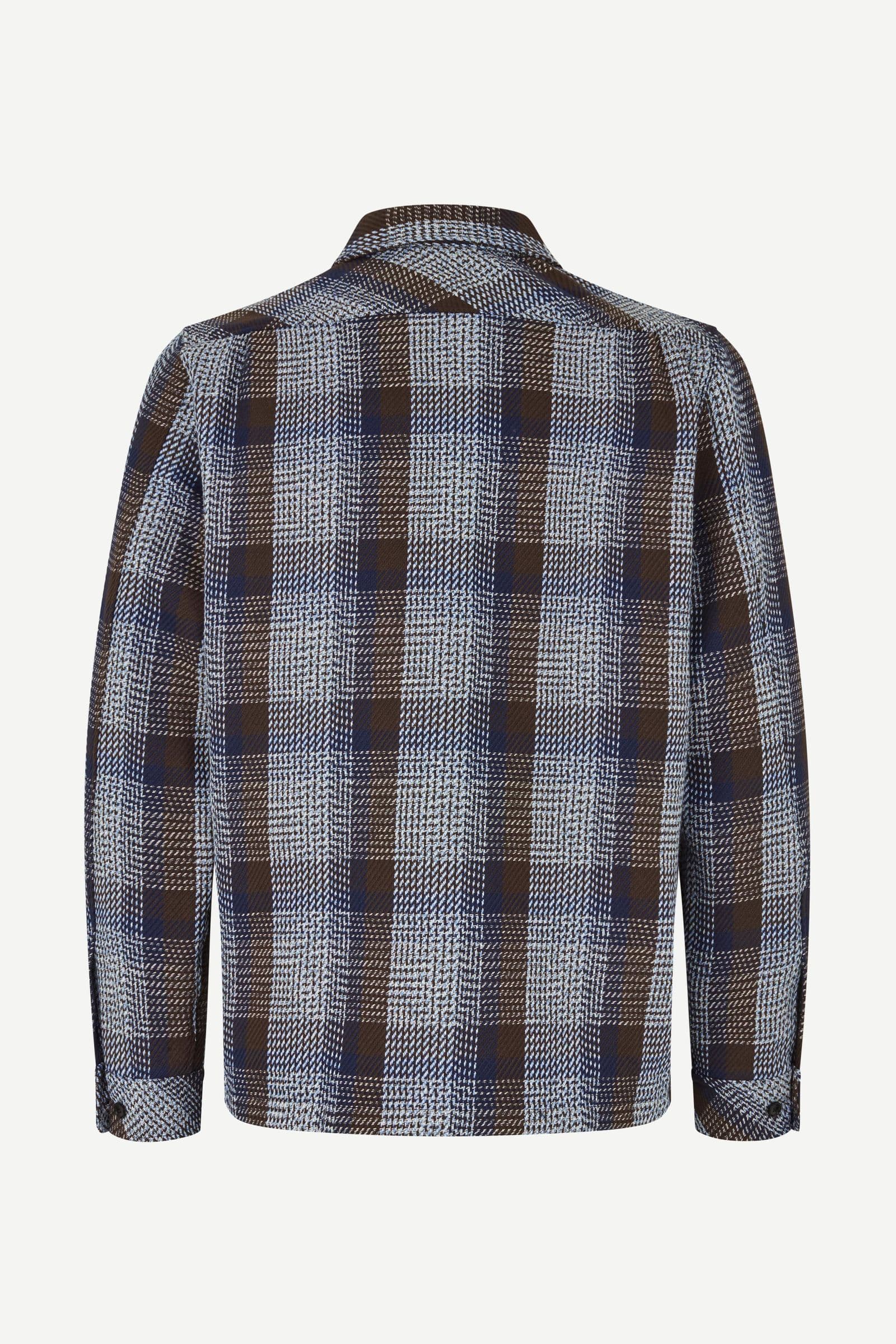 Sataka JB overshirt 16080 Brown Mel. Ch.