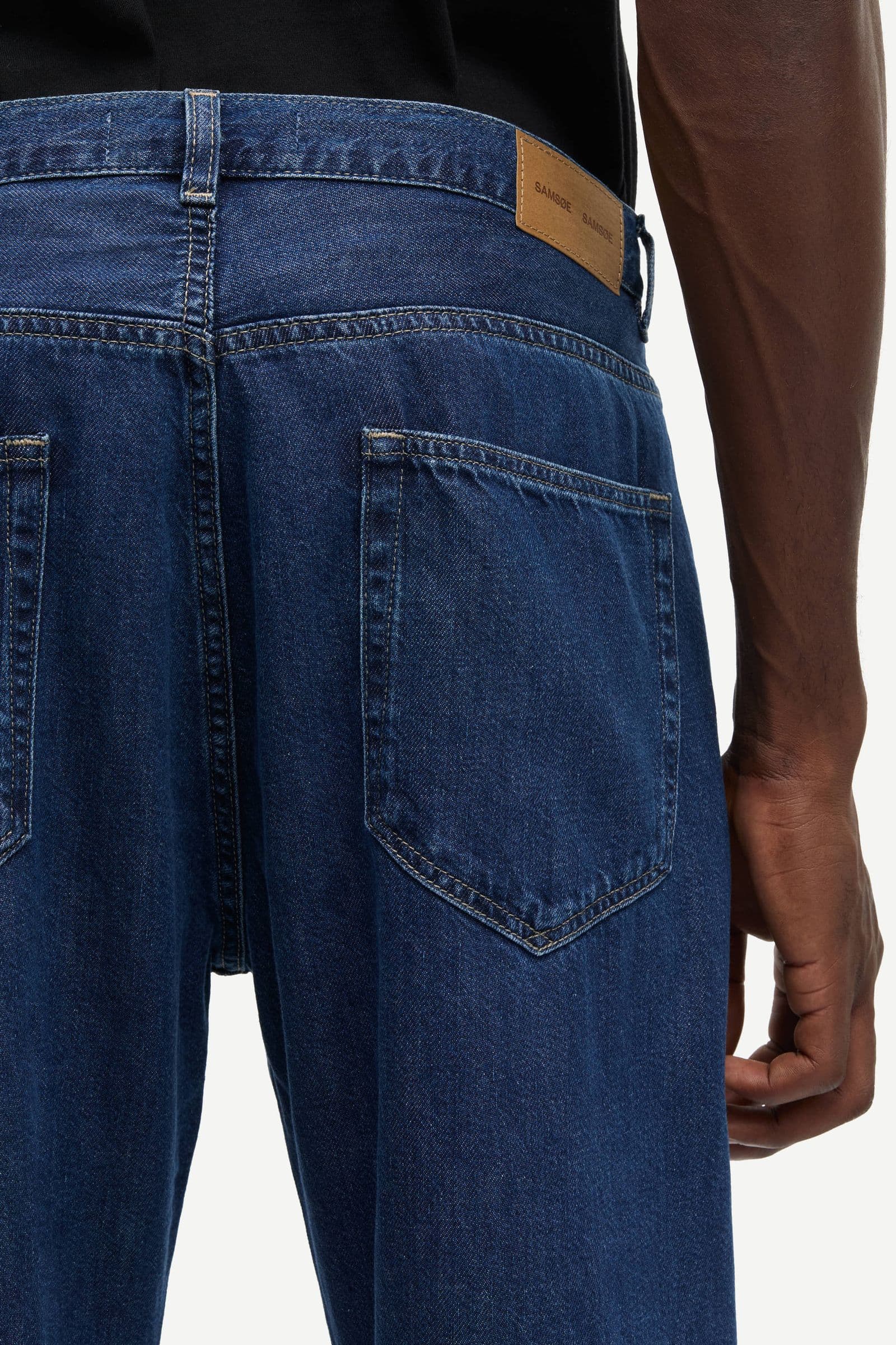 Saroger pleat jeans 16014 Washed soft denim