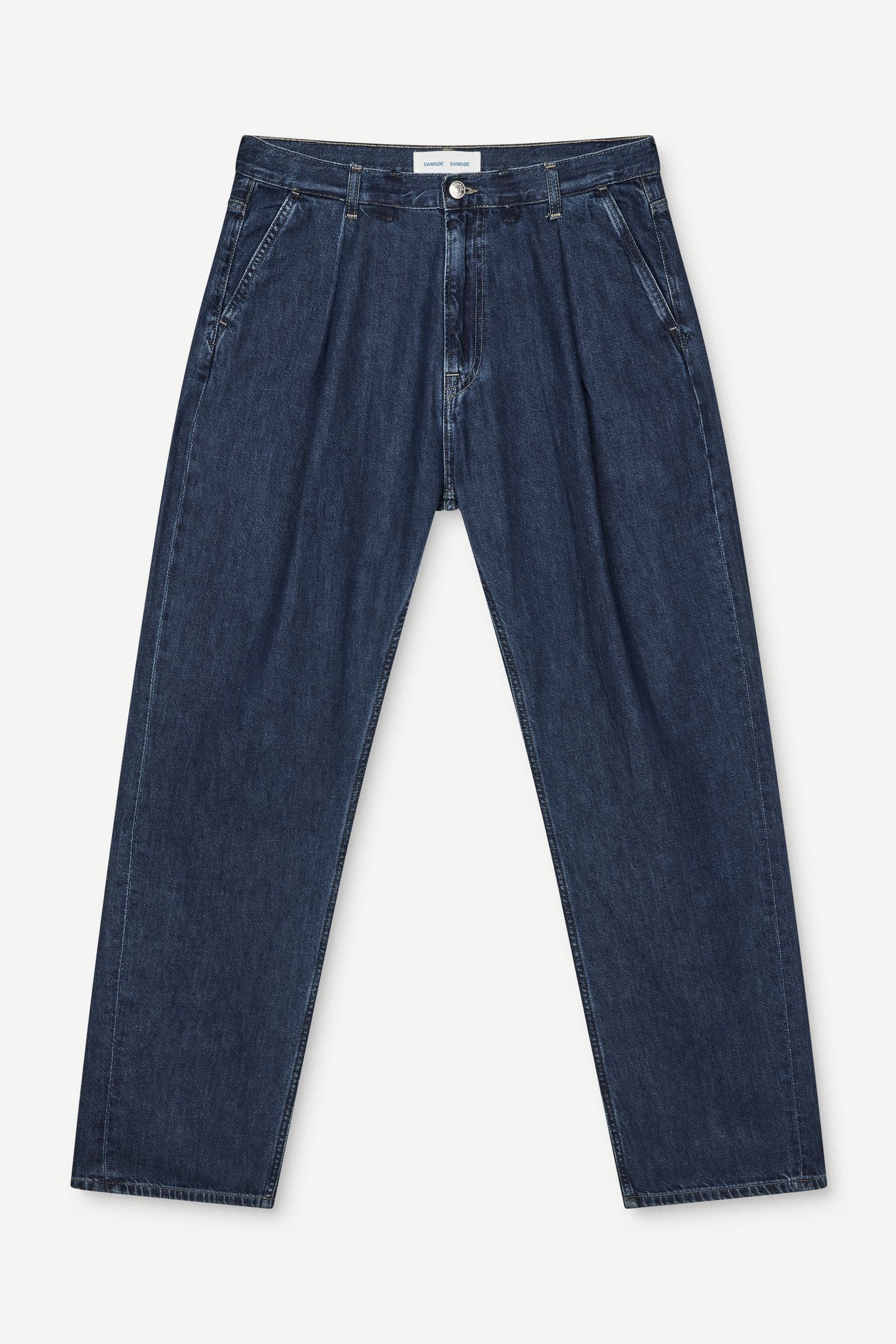 Saroger pleat jeans 16014 Washed soft denim