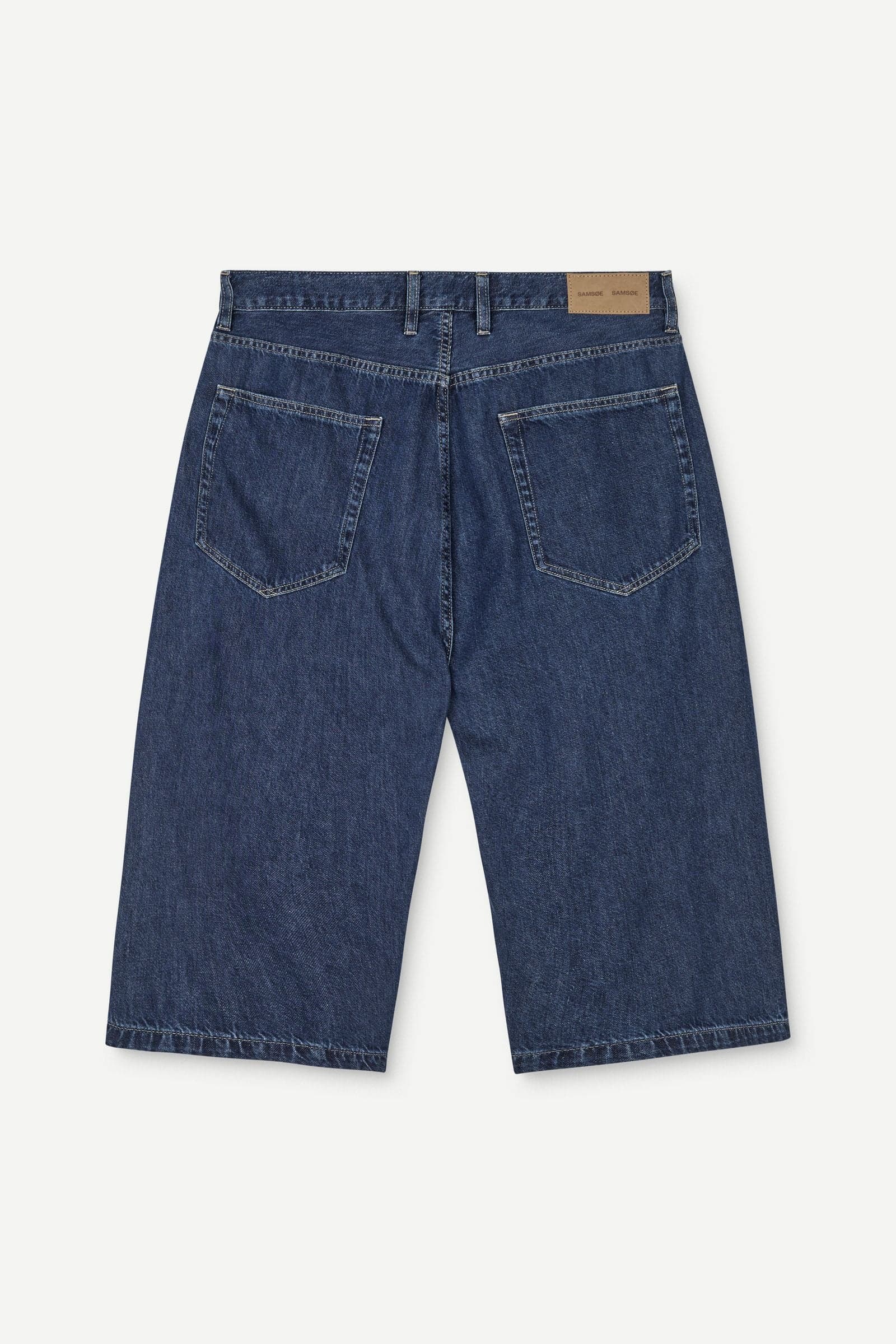 Saroger pleat shorts 16014 Washed soft denim