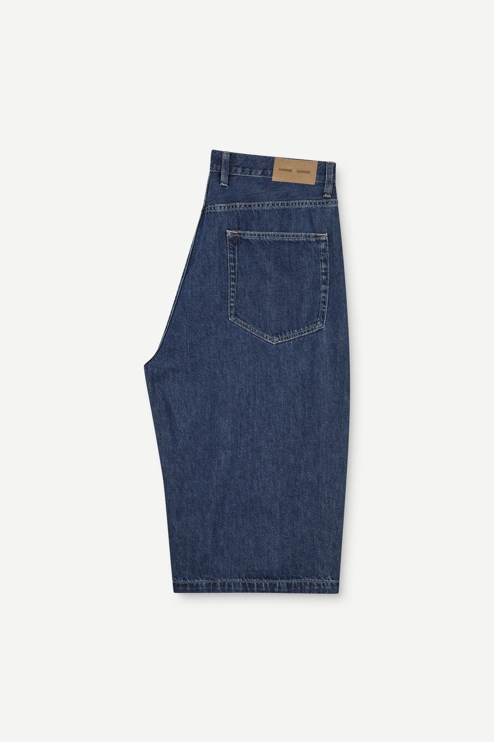 Saroger pleat shorts 16014 Washed soft denim