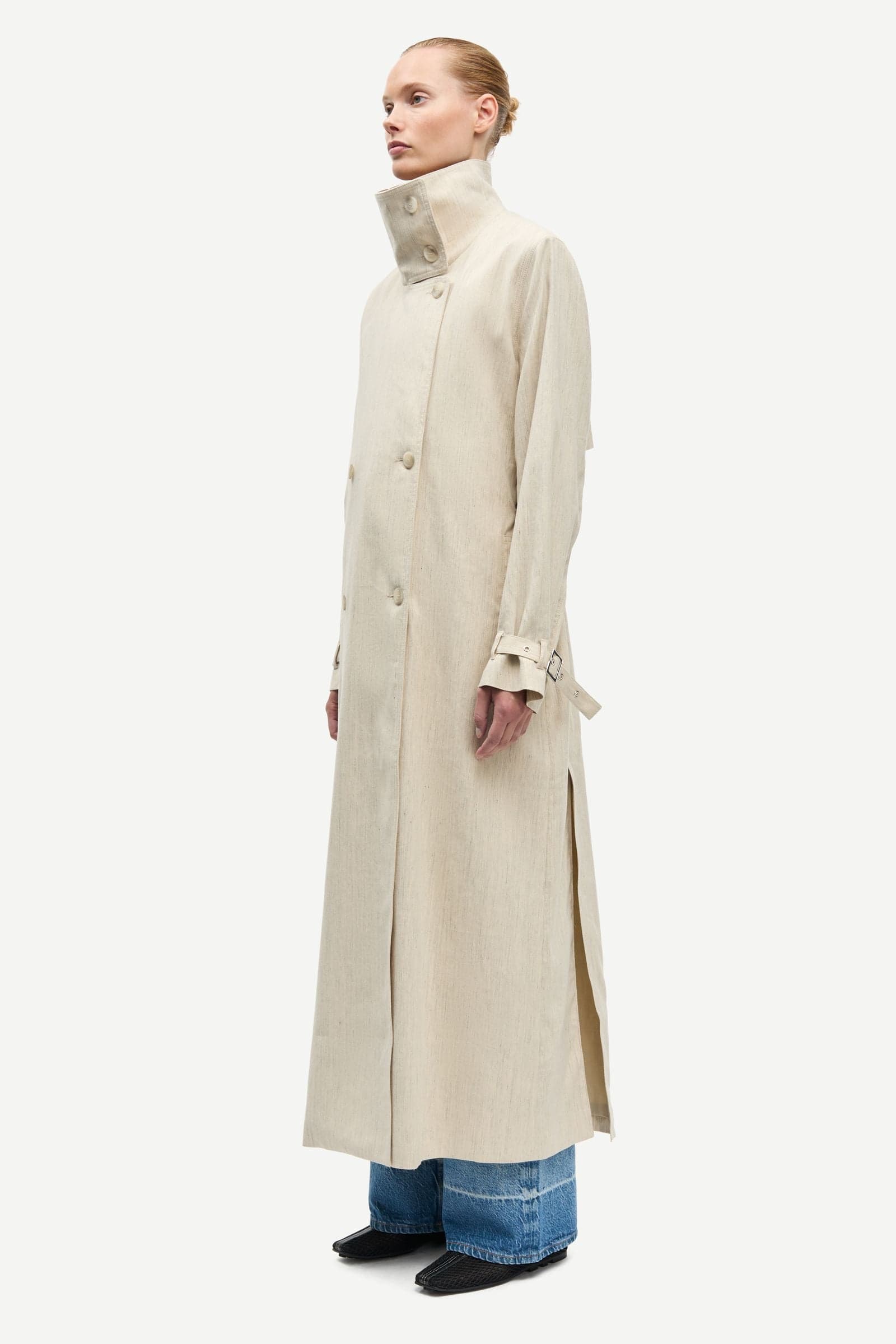 Sabianca coat 16050 Natural Mel.