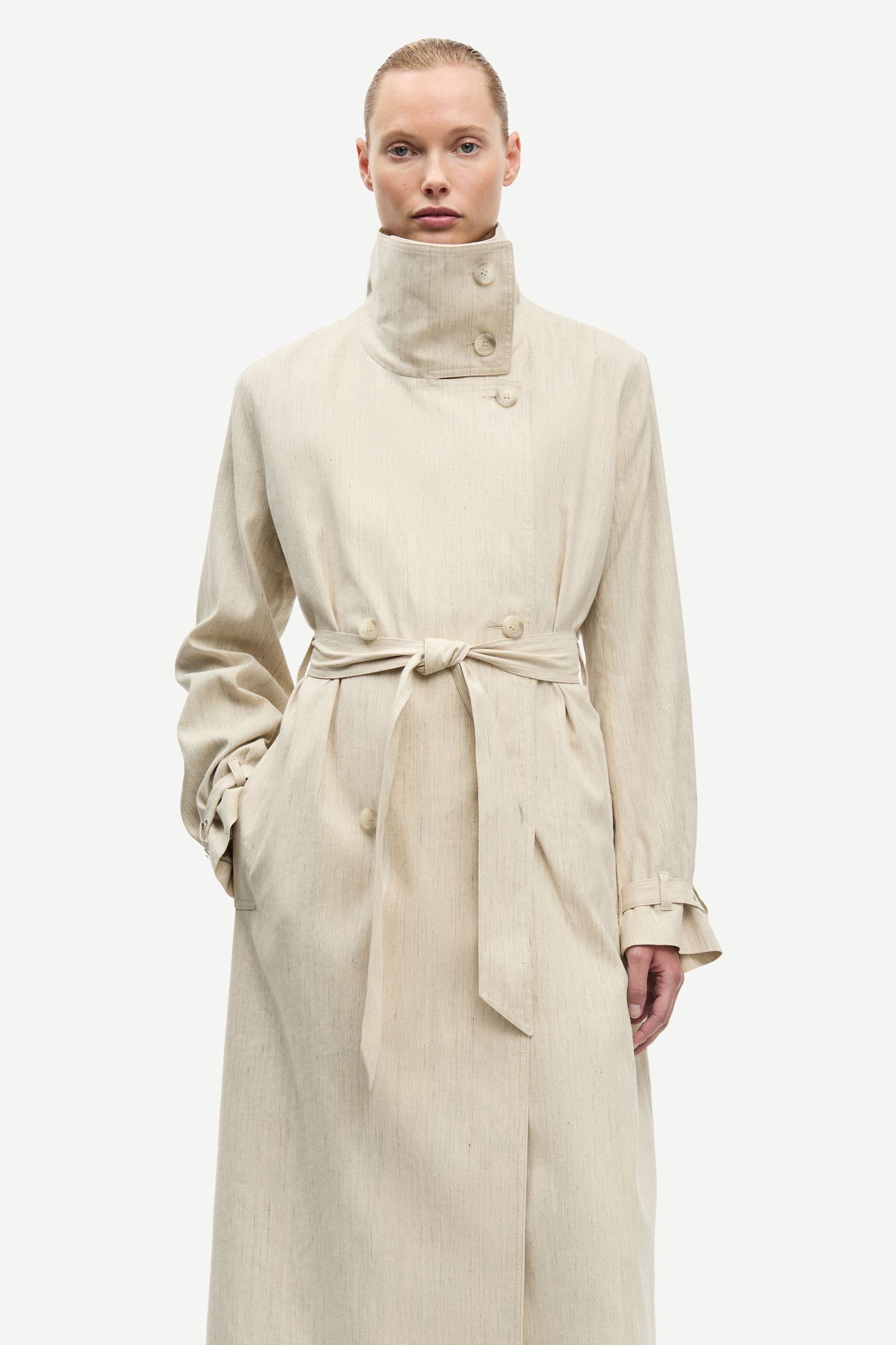 Sabianca coat 16050 Natural Mel.