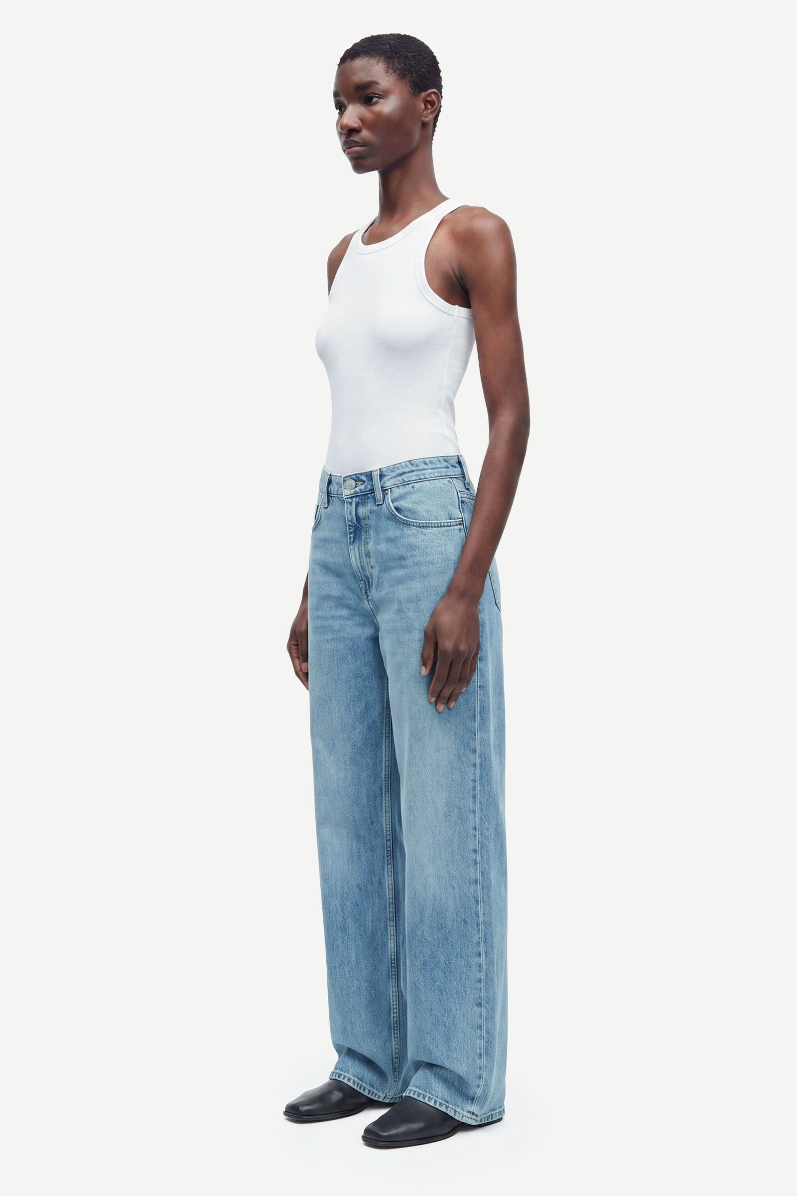 Sashelly jeans pleat 16138 Retro wash