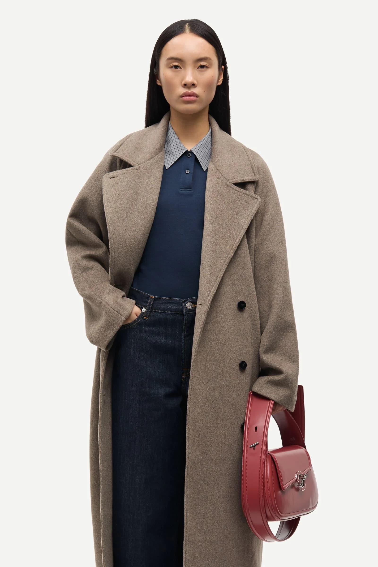 Sahannen coat 15772 Lead Gray Mel.